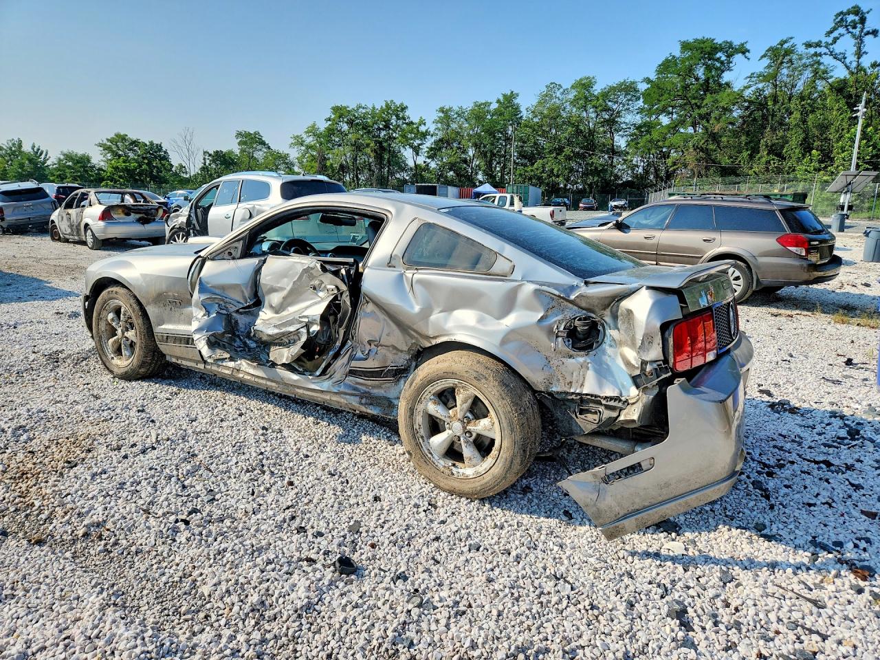 2008 Ford Mustang Gt Gray vin: 1ZVHT82H085154148