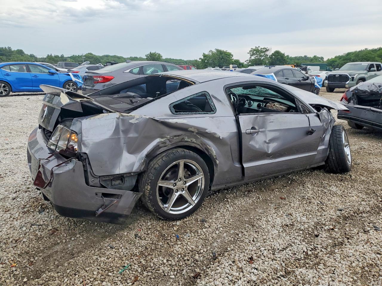 2006 Ford Mustang Gt Gray vin: 1ZVHT82H165140451