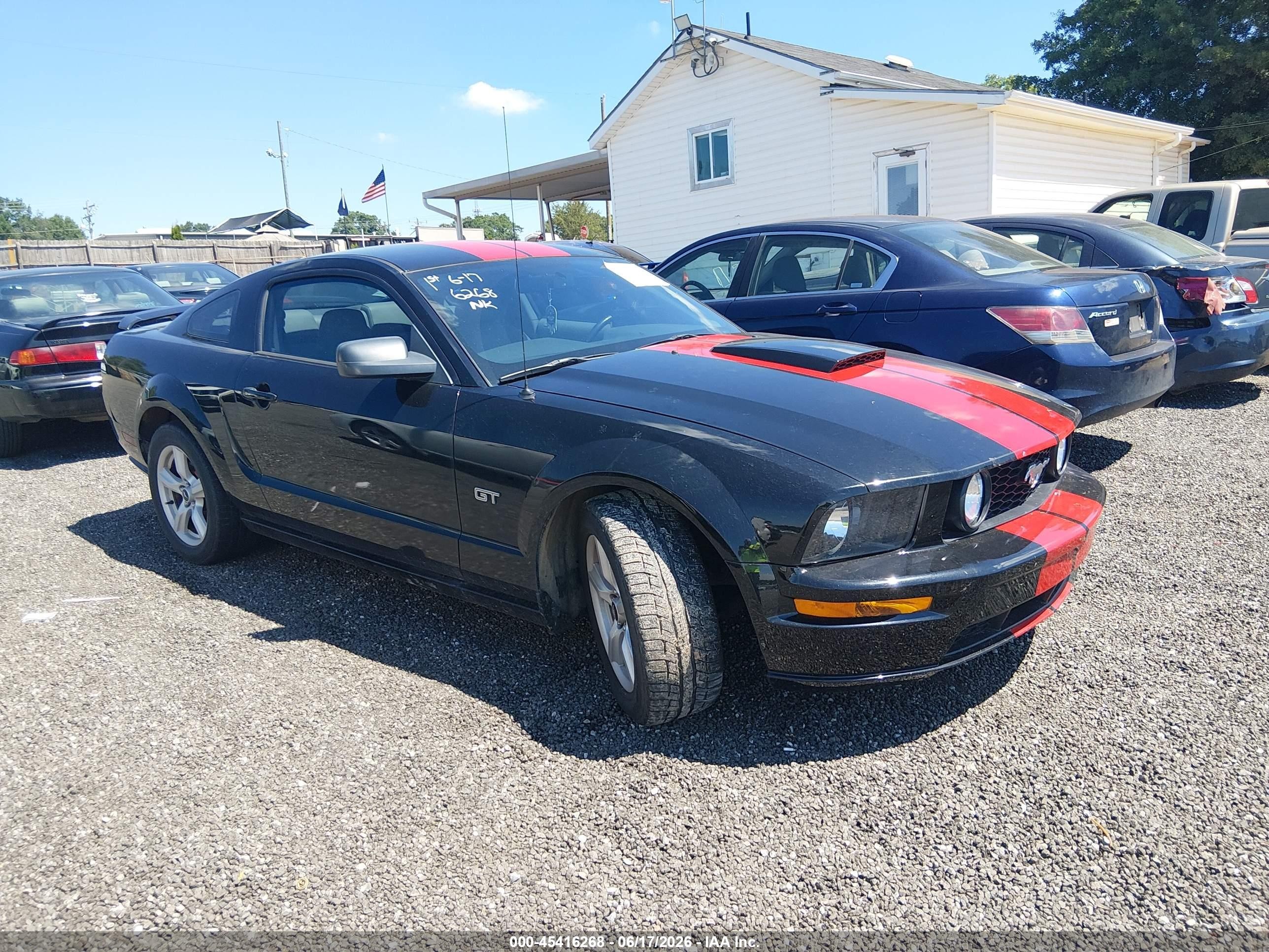 2007 Ford Mustang Gt Deluxe/gt Premium Black vin: 1ZVHT82H175226540