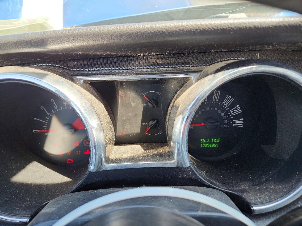 2007 Ford Mustang Gt Blue vin: 1ZVHT82H175266438