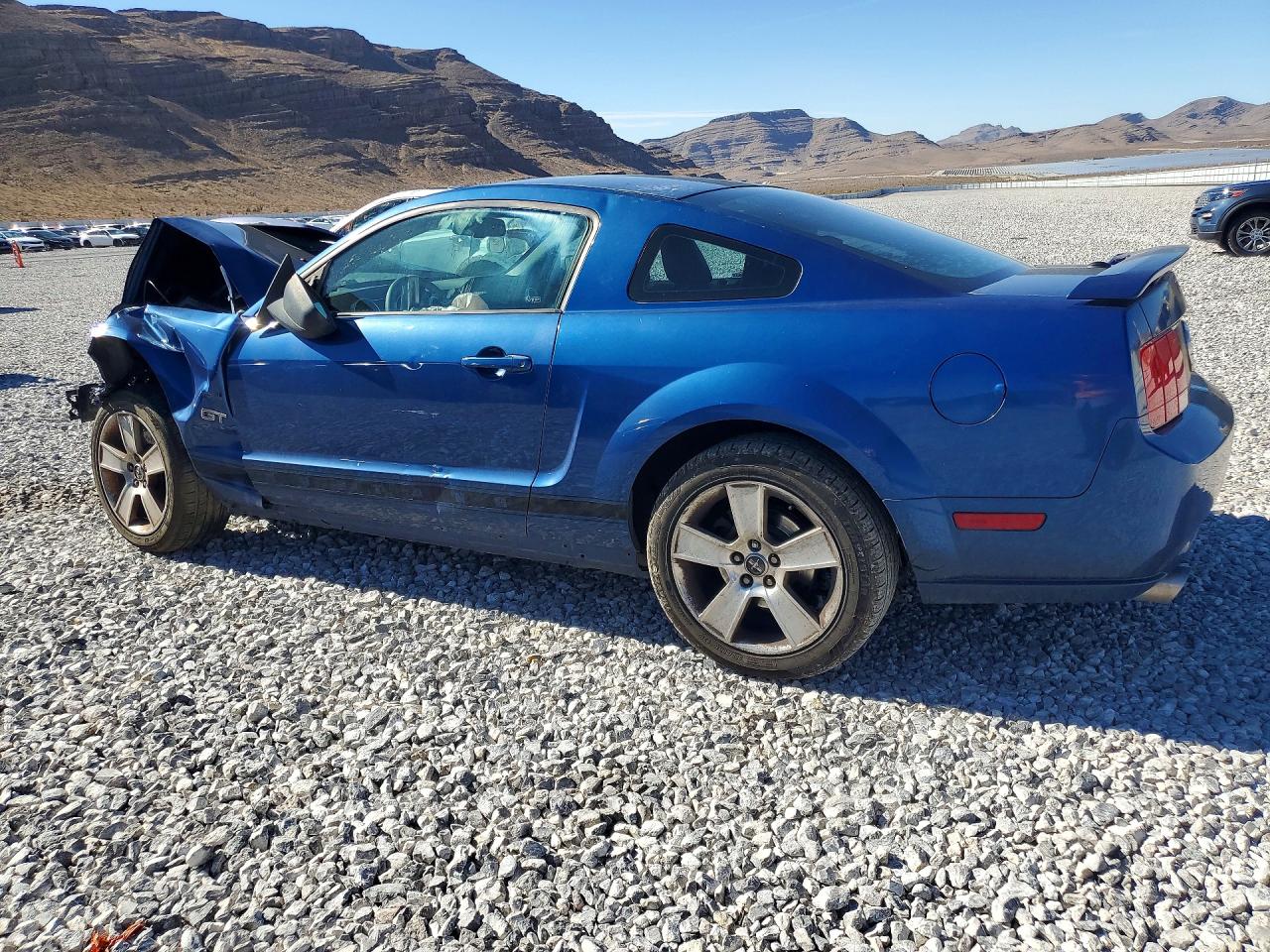 2007 Ford Mustang Gt Blue vin: 1ZVHT82H175266438