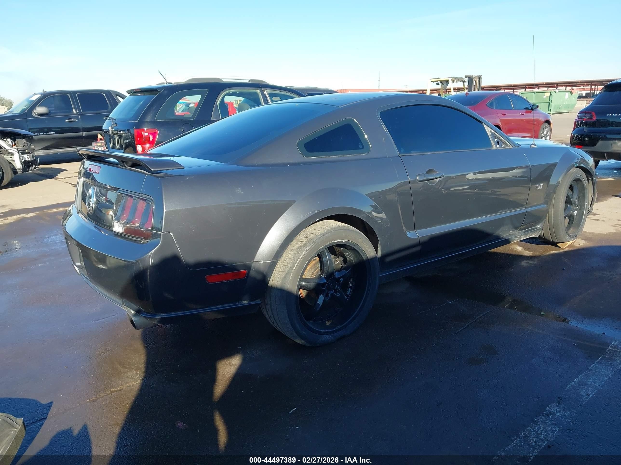 2008 Ford Mustang Gt Deluxe/gt Premium Black vin: 1ZVHT82H185143871
