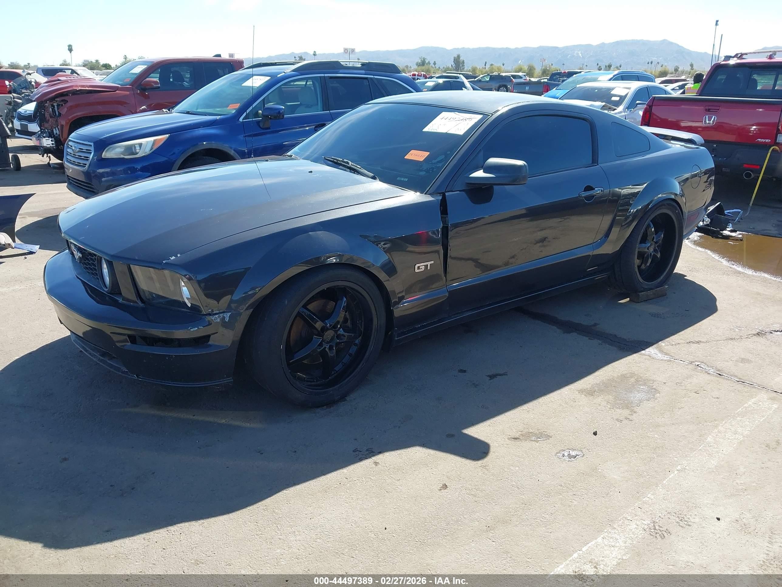 2008 Ford Mustang Gt Deluxe/gt Premium Black vin: 1ZVHT82H185143871