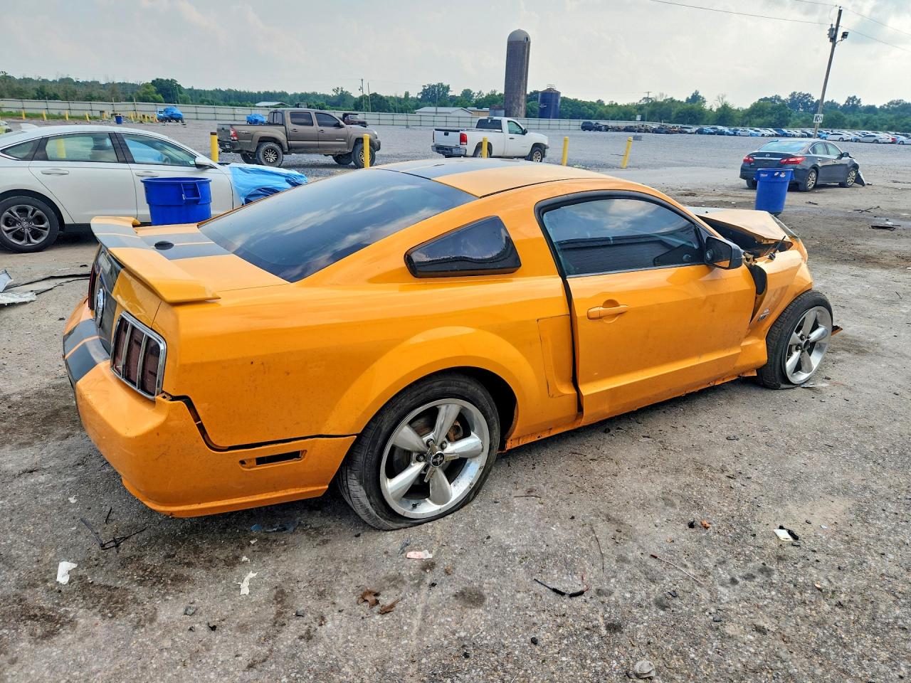 2008 Ford Mustang Gt Orange vin: 1ZVHT82H185159150