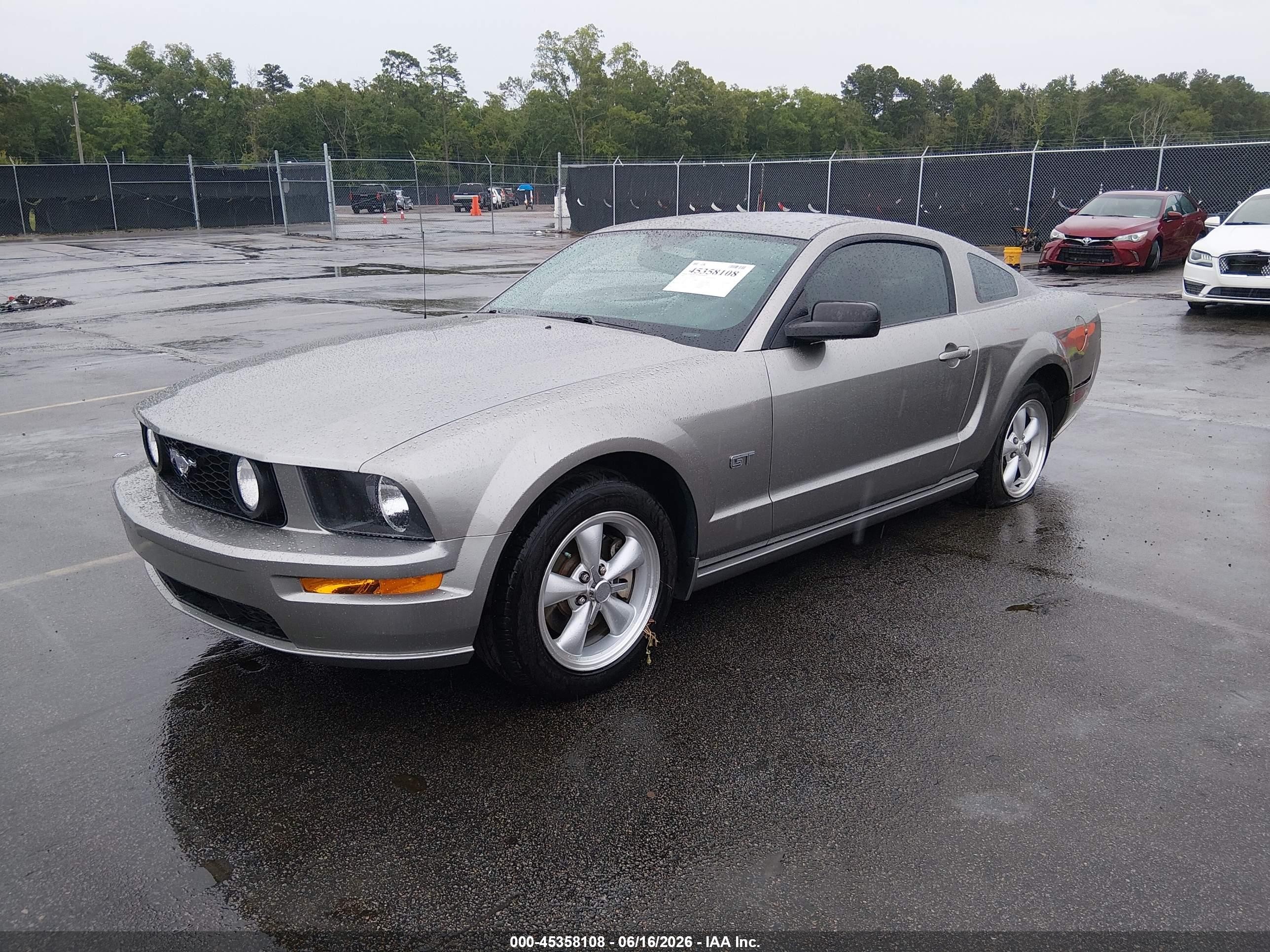 2008 Ford Mustang Gt Deluxe/gt Premium Silver vin: 1ZVHT82H185161528