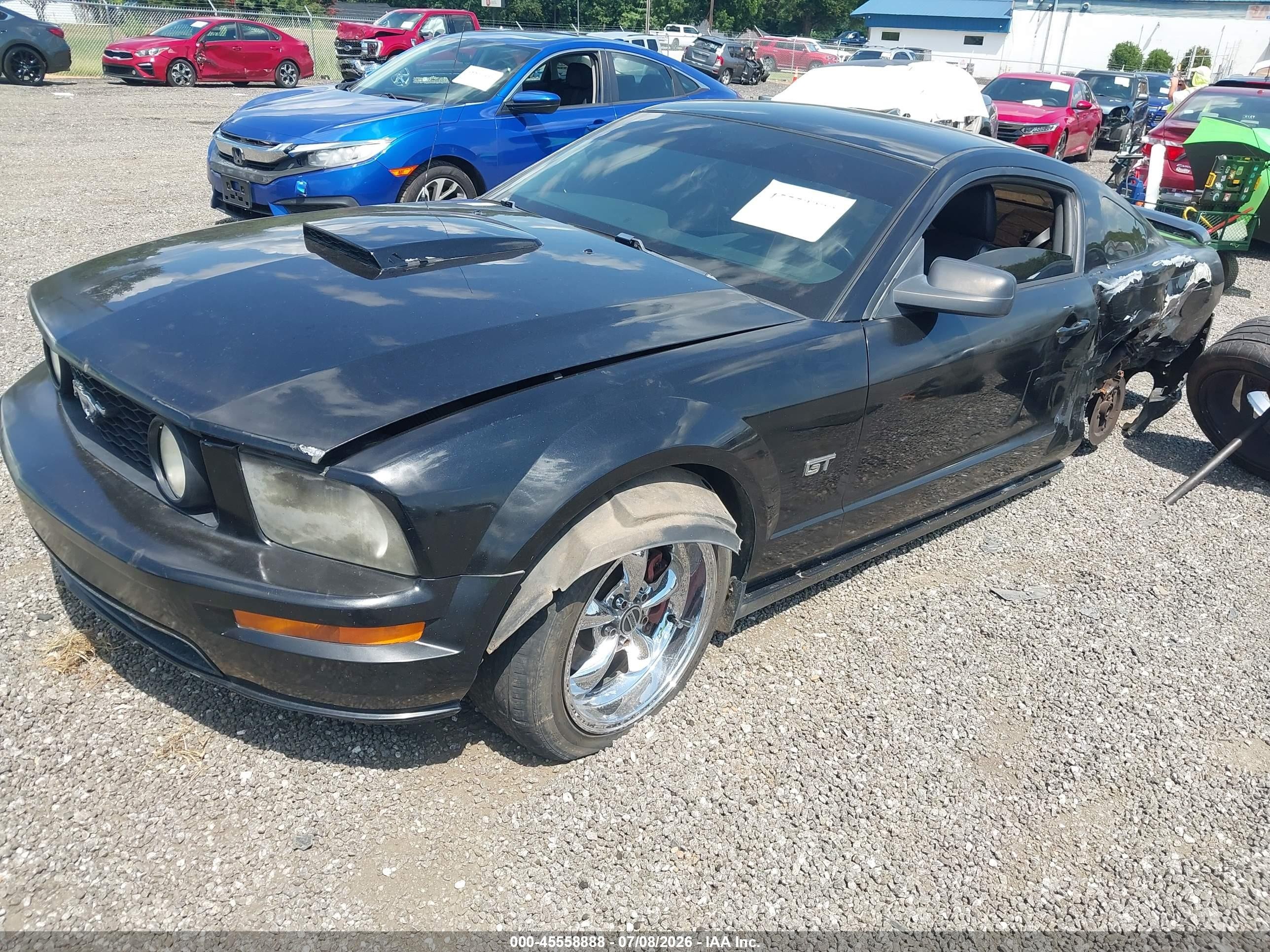 2008 Ford Mustang Gt Deluxe/gt Premium Black vin: 1ZVHT82H185169919