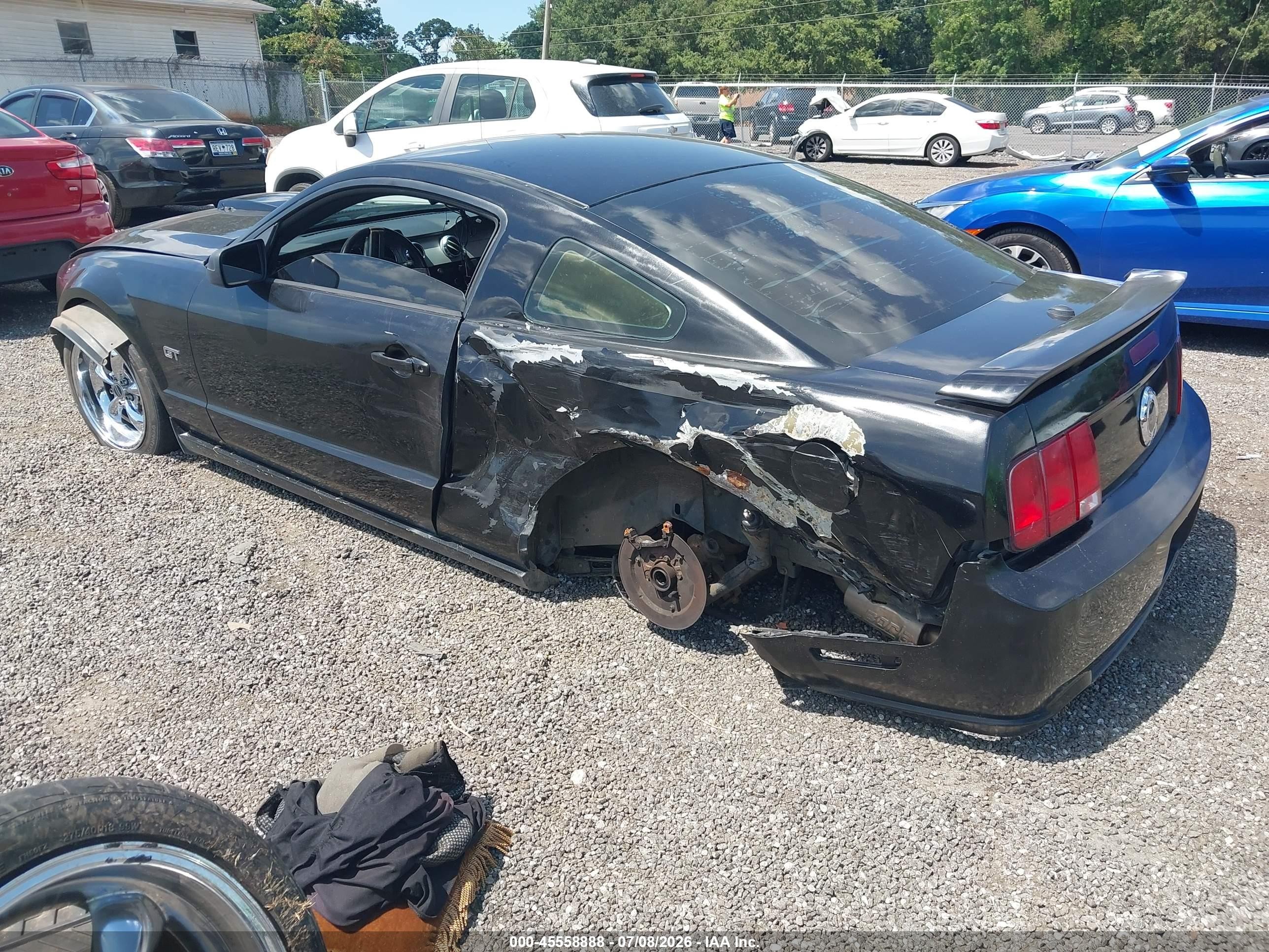 2008 Ford Mustang Gt Deluxe/gt Premium Black vin: 1ZVHT82H185169919