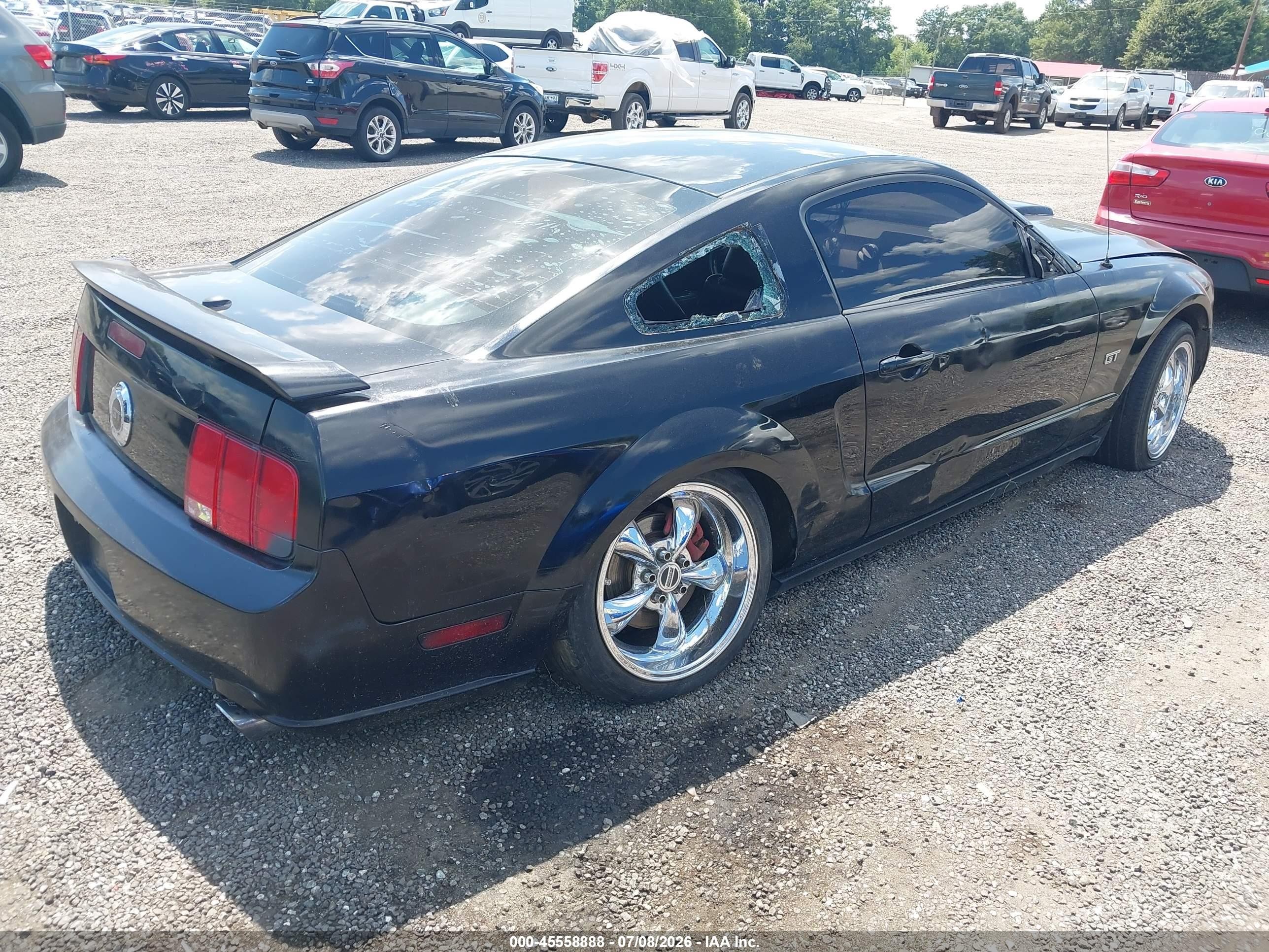 2008 Ford Mustang Gt Deluxe/gt Premium Black vin: 1ZVHT82H185169919