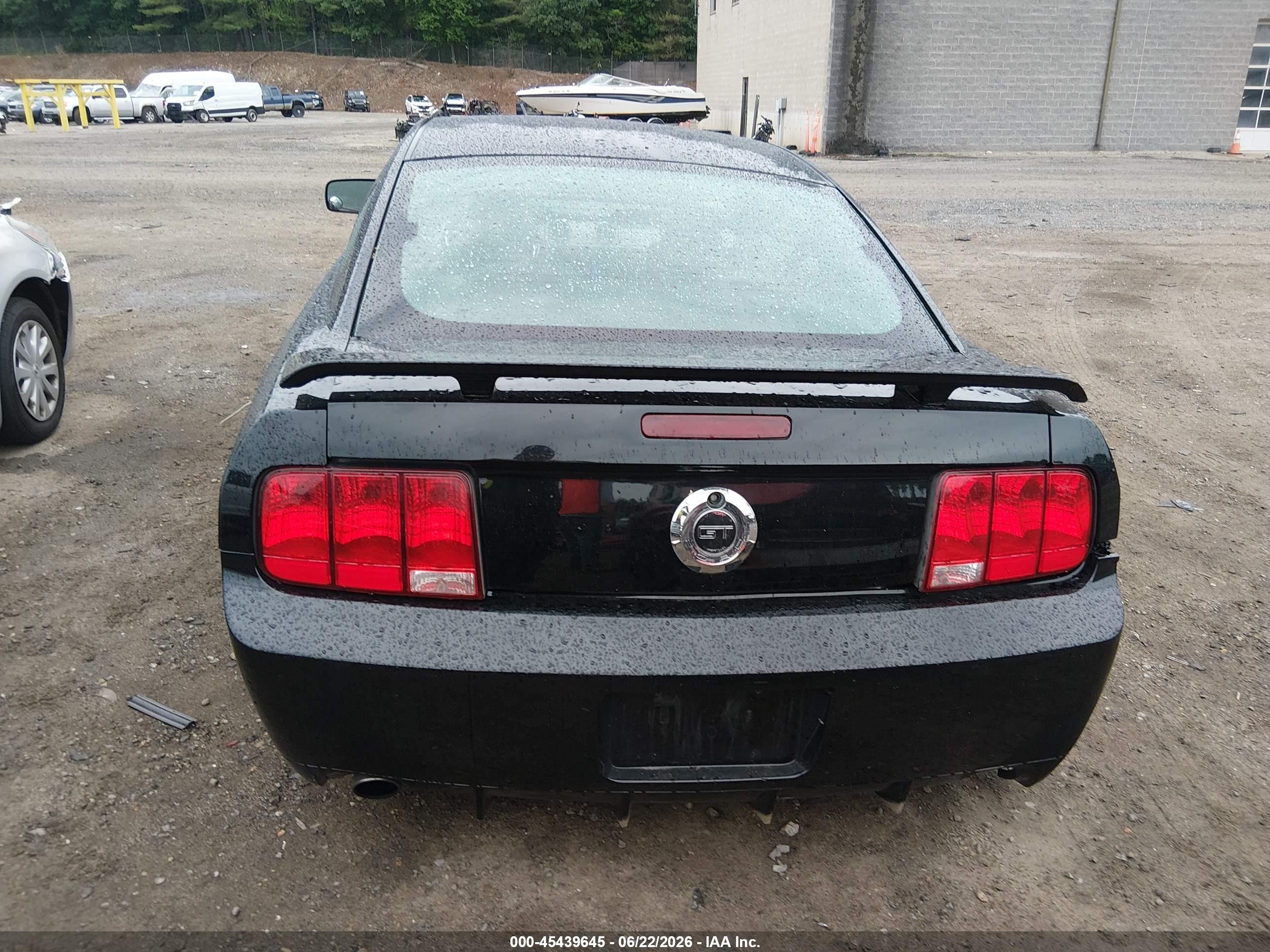 2008 Ford Mustang Gt Deluxe/gt Premium Black vin: 1ZVHT82H185189300
