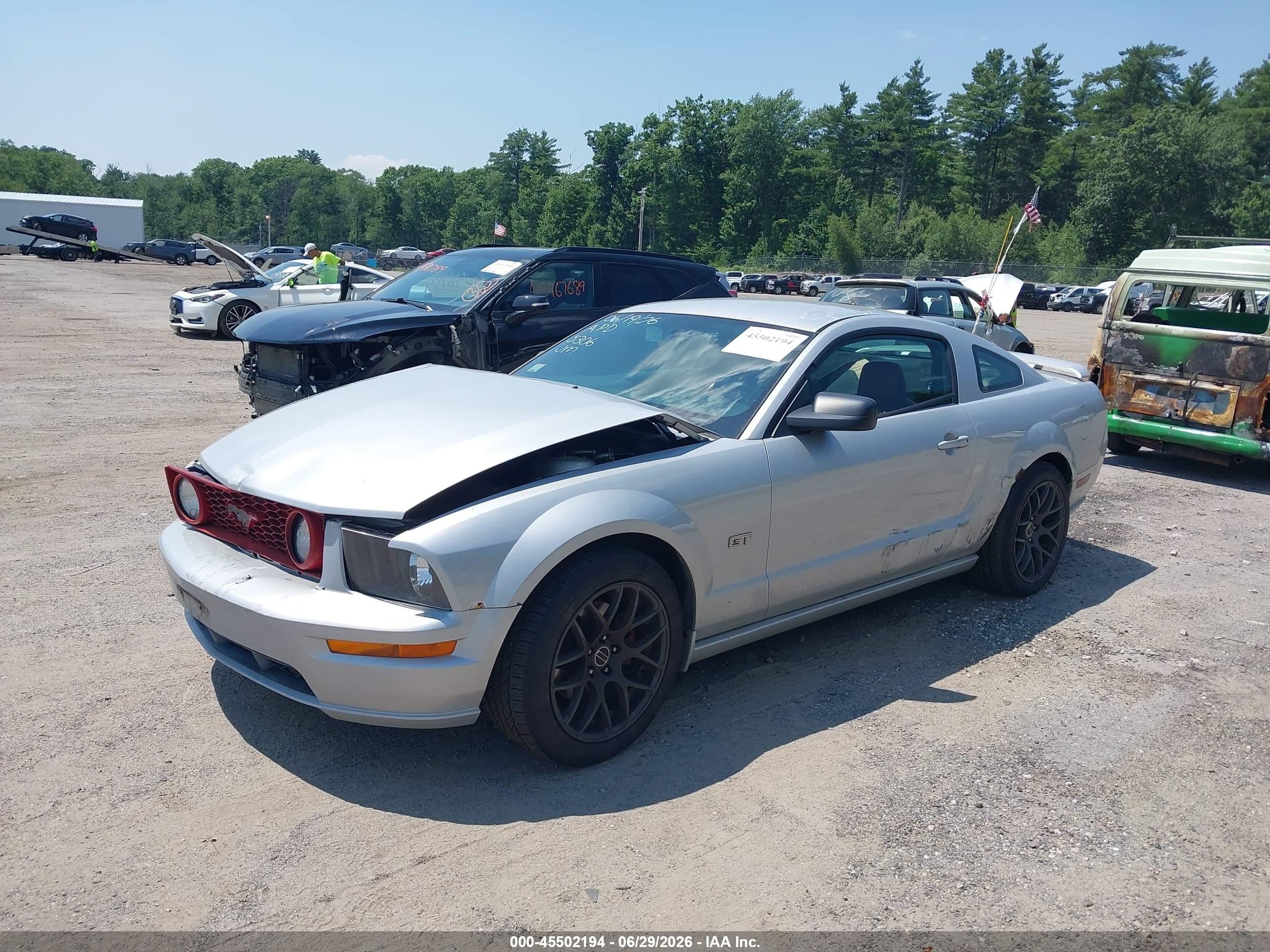 2006 Ford Mustang Gt Silver vin: 1ZVHT82H265175306