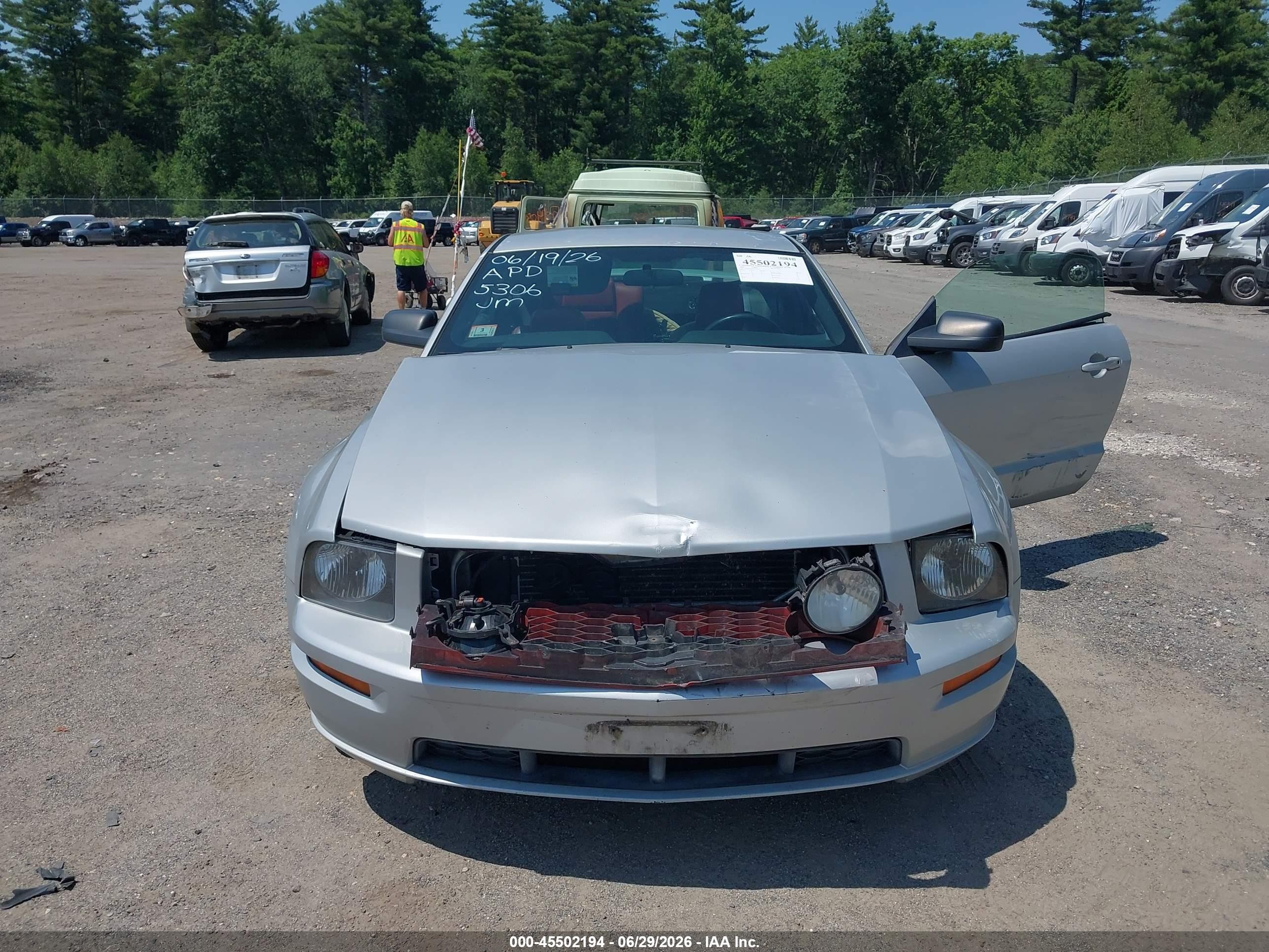 2006 Ford Mustang Gt Silver vin: 1ZVHT82H265175306