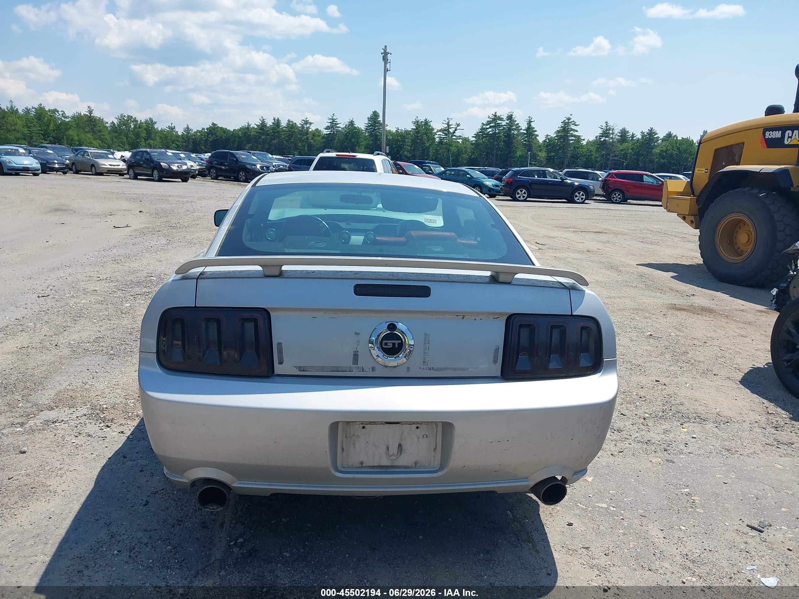 2006 Ford Mustang Gt Silver vin: 1ZVHT82H265175306