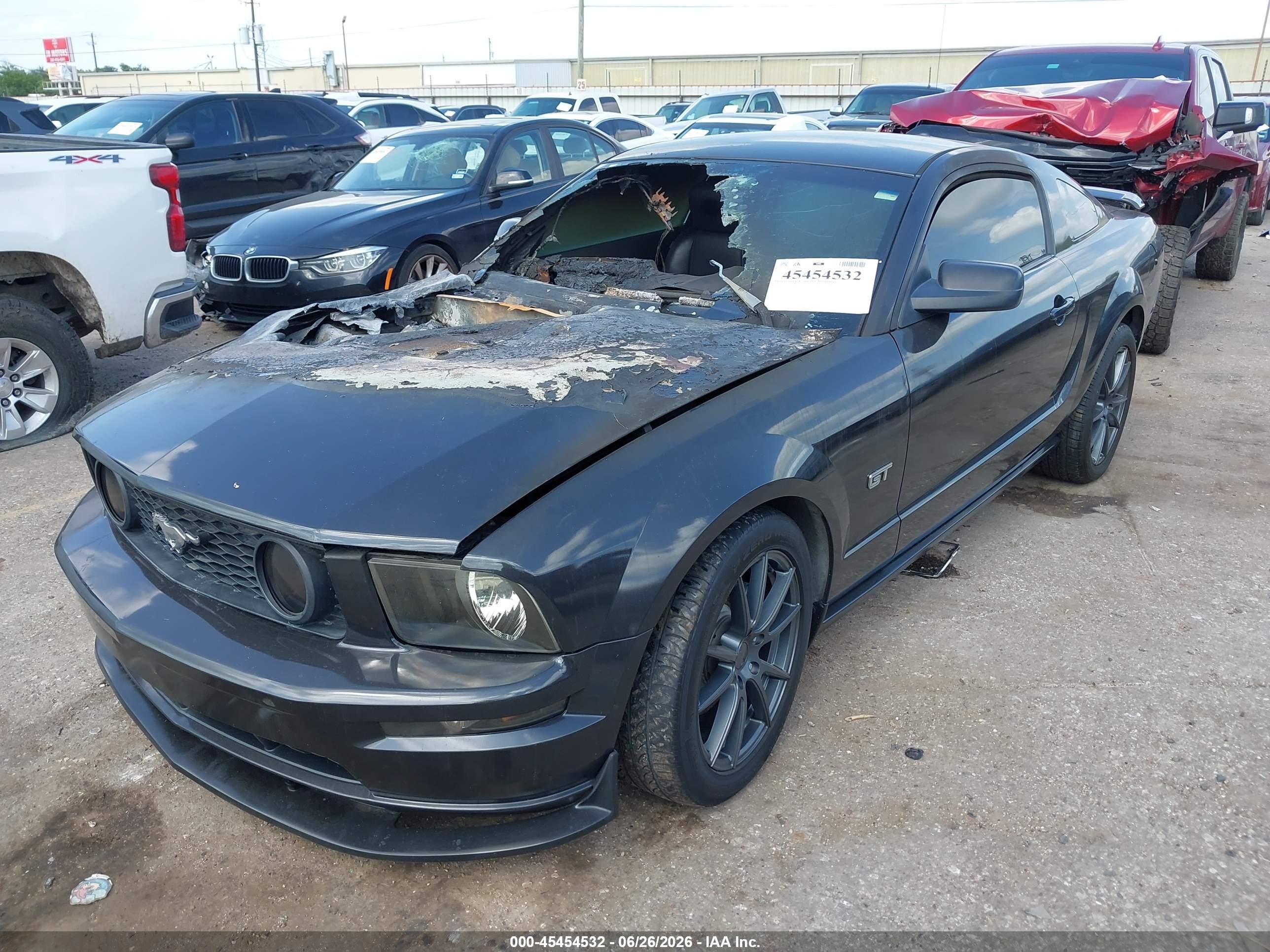 2007 Ford Mustang Gt Deluxe/gt Premium Gray vin: 1ZVHT82H275346668
