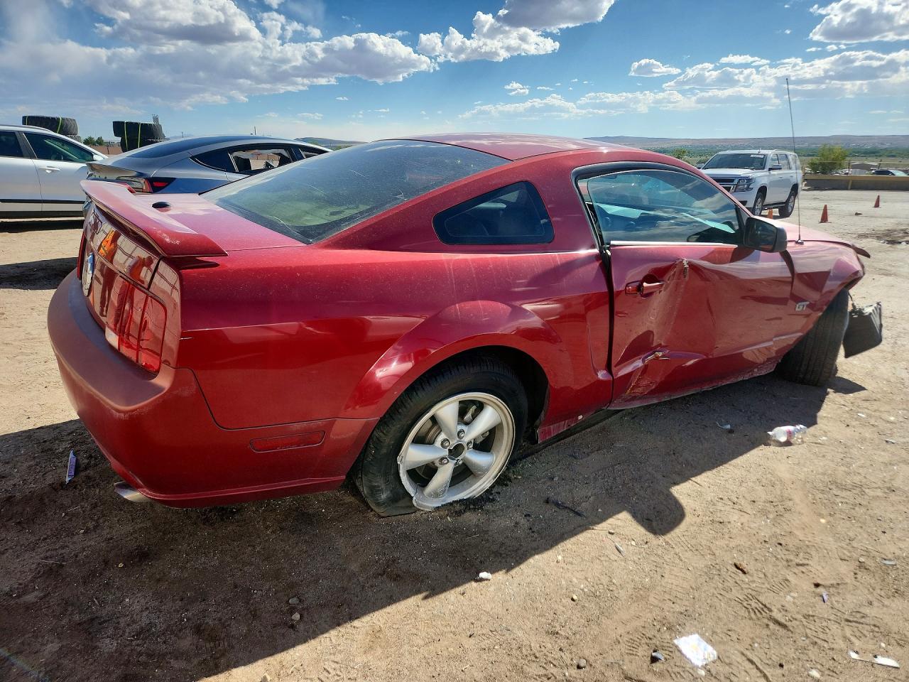 2008 Ford Mustang Gt Burgundy vin: 1ZVHT82H285135178