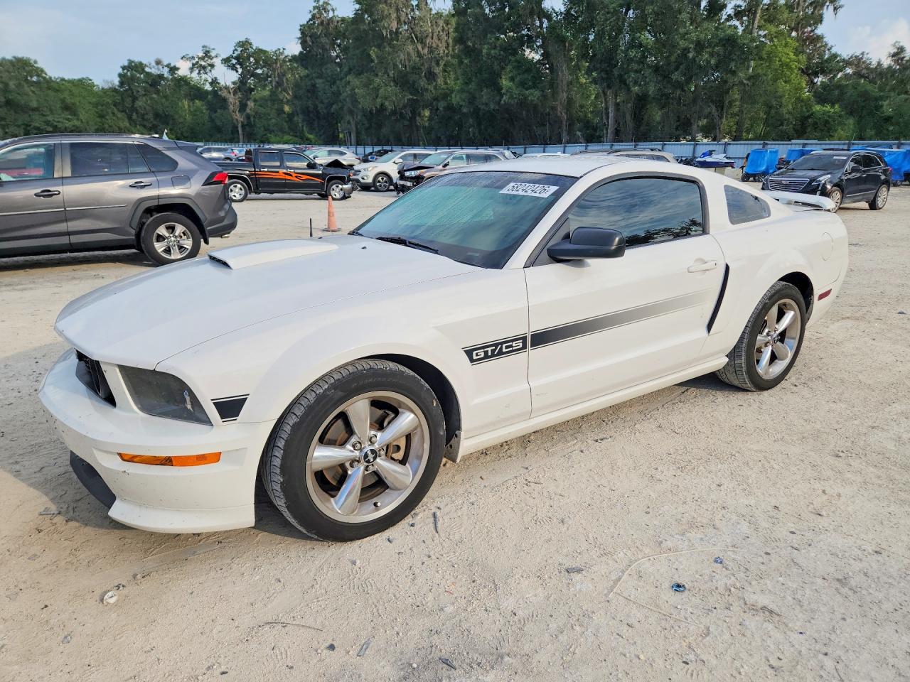 2008 Ford Mustang Gt White vin: 1ZVHT82H285148772