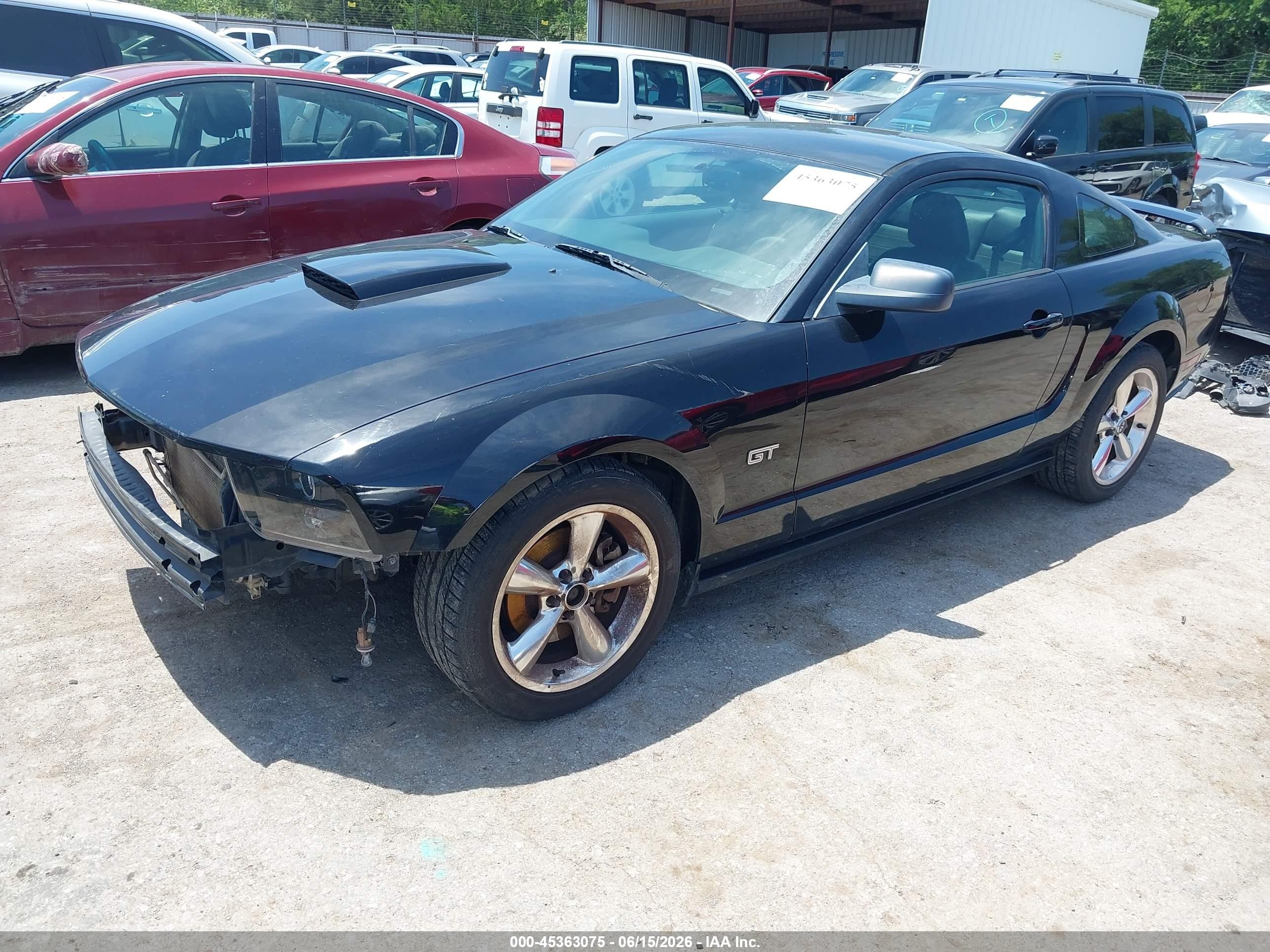 2008 Ford Mustang Gt Deluxe/gt Premium Black vin: 1ZVHT82H285160274