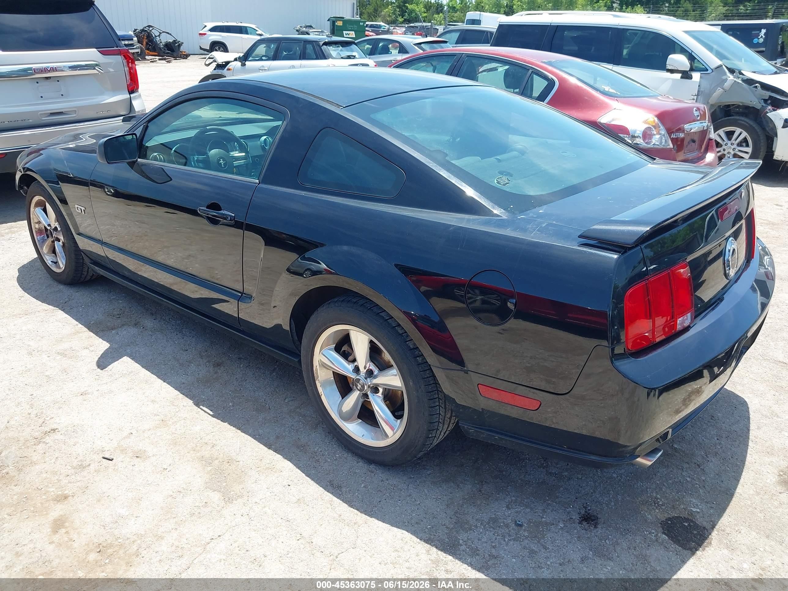 2008 Ford Mustang Gt Deluxe/gt Premium Black vin: 1ZVHT82H285160274
