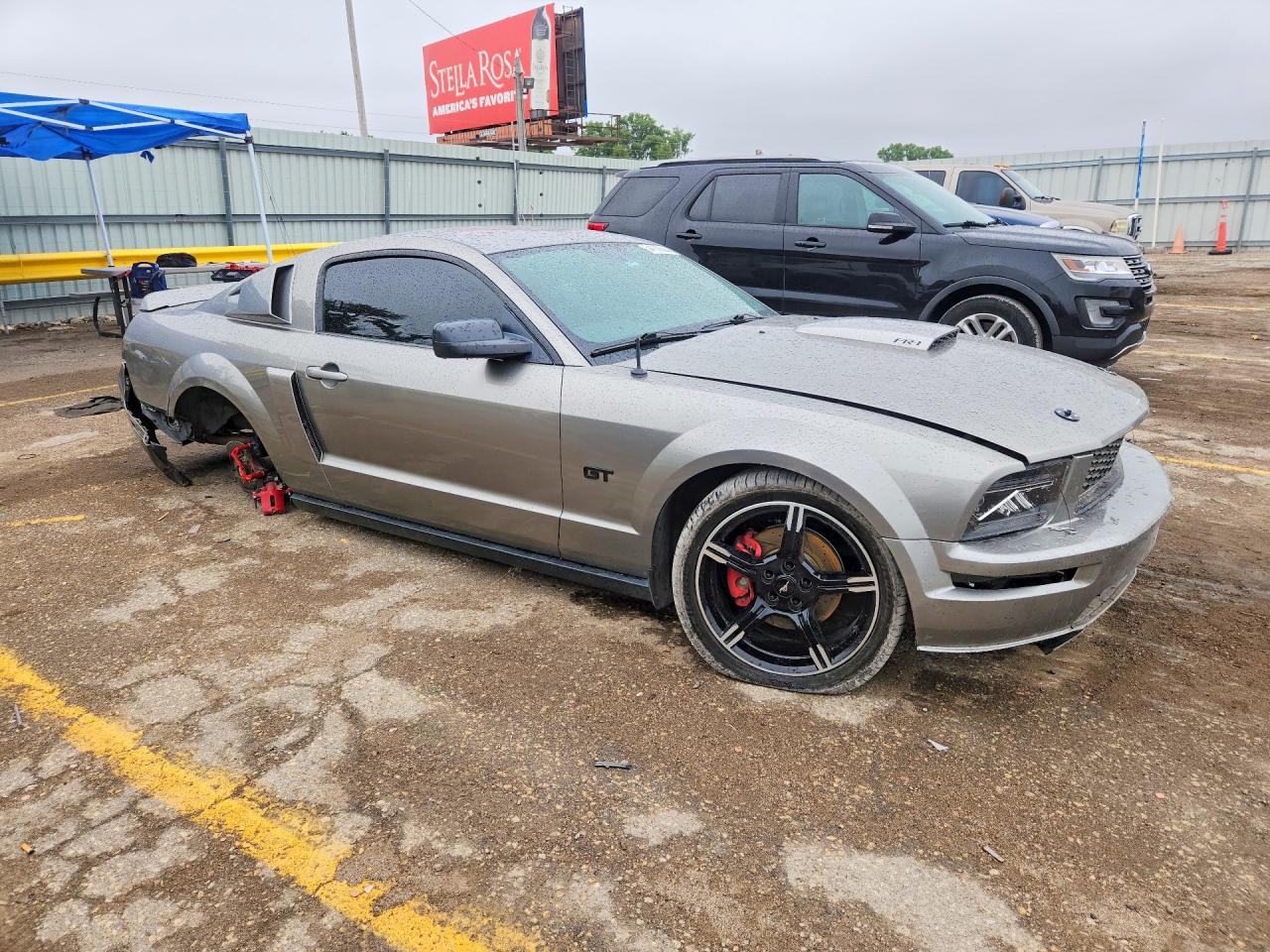 2008 Ford Mustang Gt Silver vin: 1ZVHT82H285166351