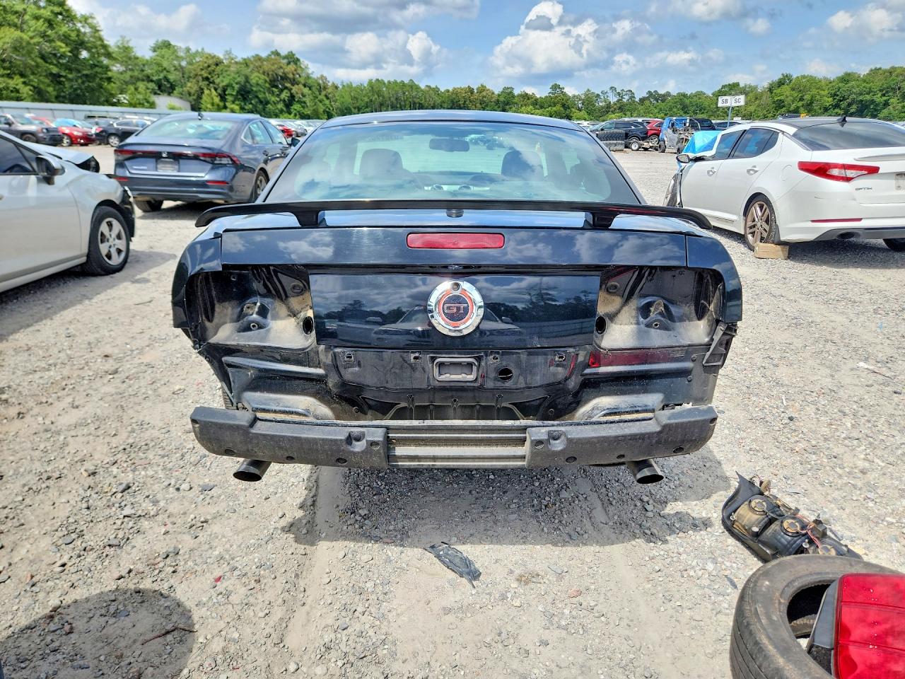 2009 Ford Mustang Gt Black vin: 1ZVHT82H295128989