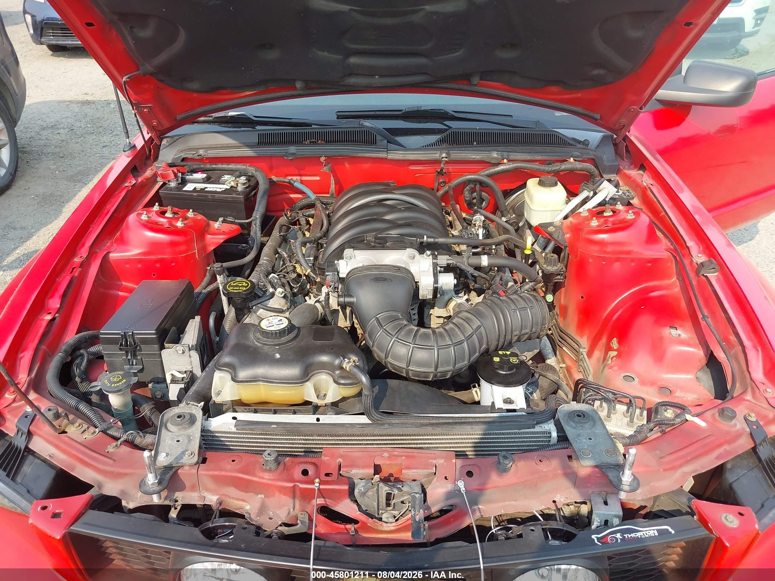 2006 Ford Mustang Gt Red vin: 1ZVHT82H365228708