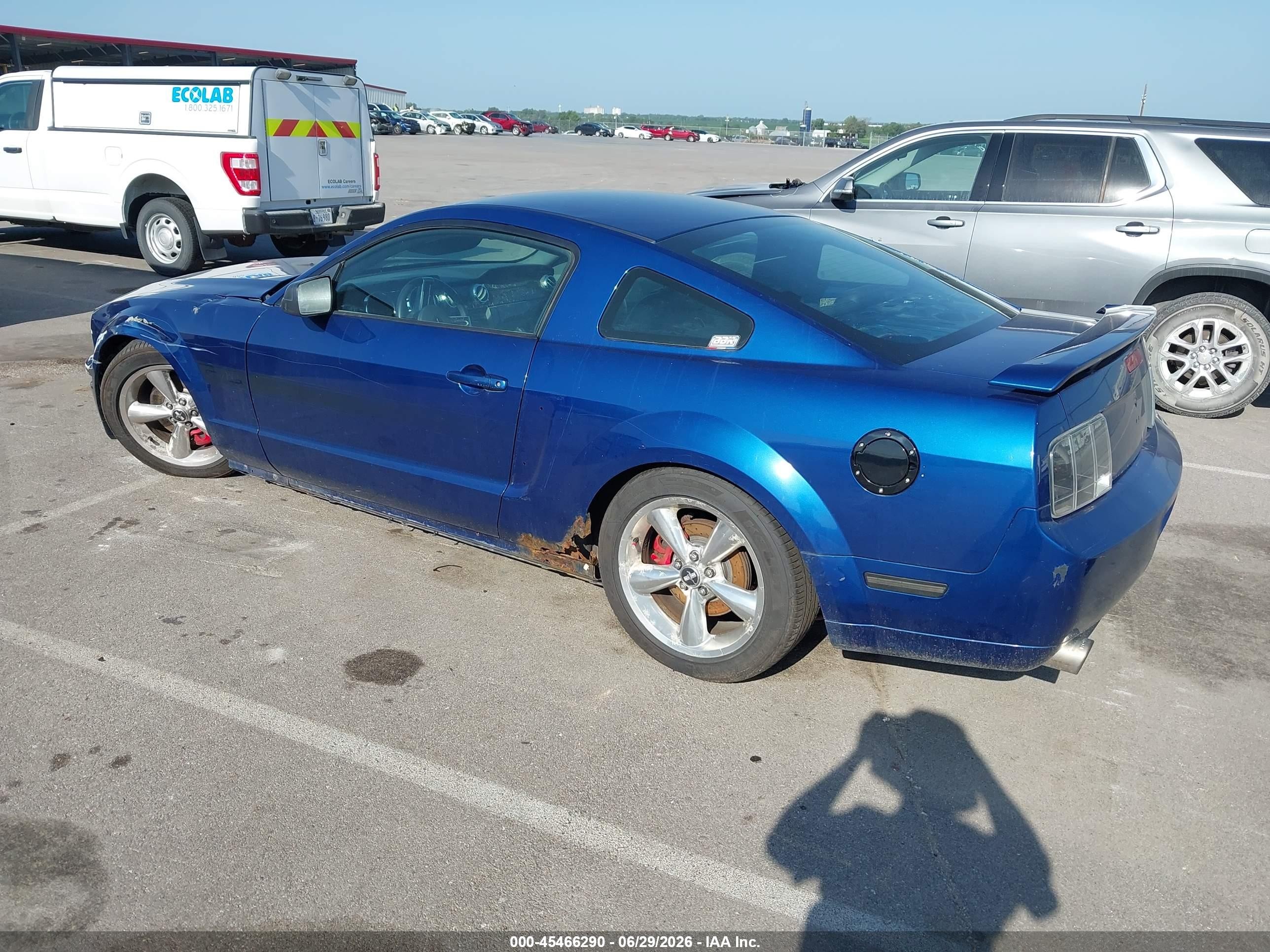 2007 Ford Mustang Gt Deluxe/gt Premium Blue vin: 1ZVHT82H375214230