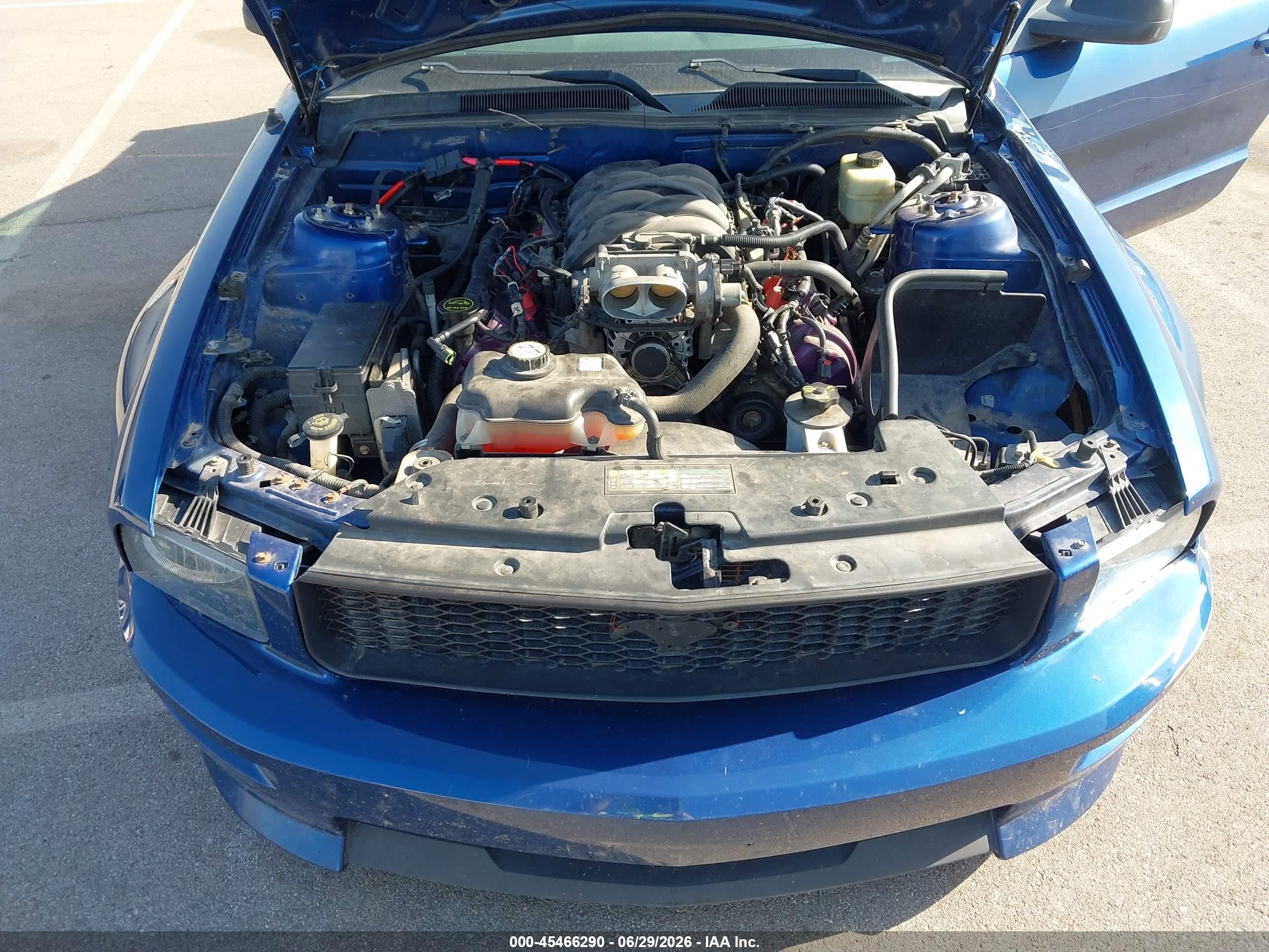 2007 Ford Mustang Gt Deluxe/gt Premium Blue vin: 1ZVHT82H375214230