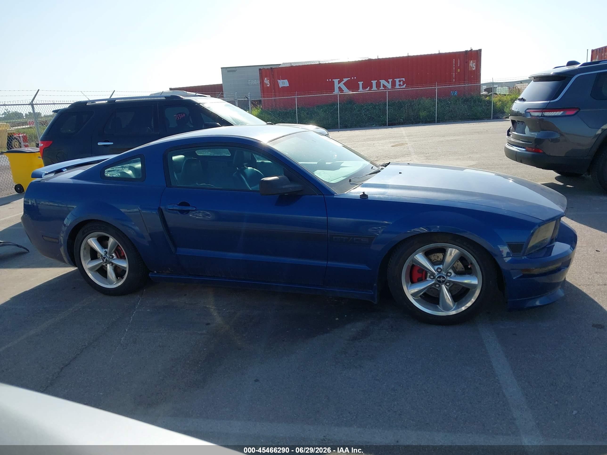 2007 Ford Mustang Gt Deluxe/gt Premium Blue vin: 1ZVHT82H375214230