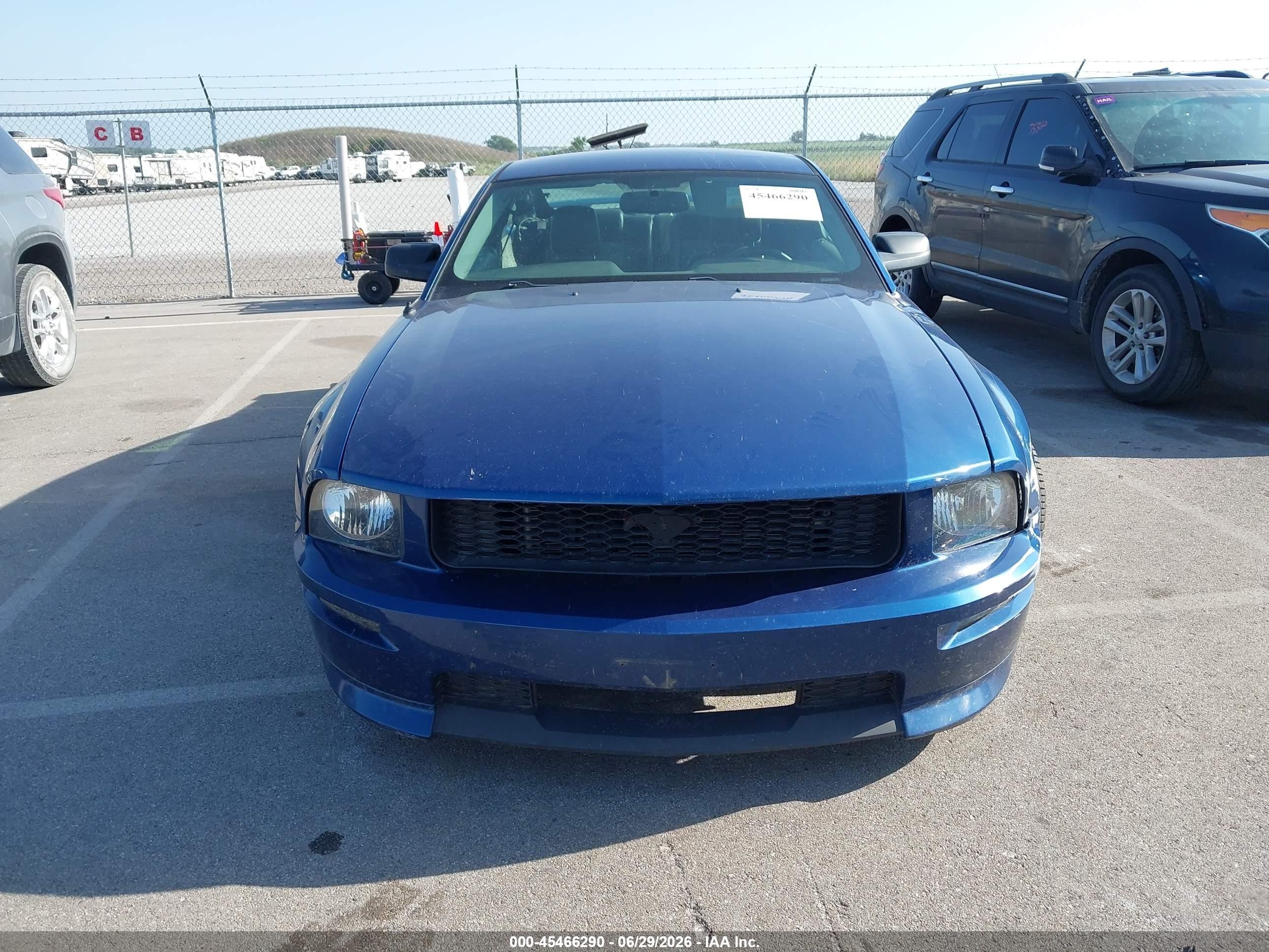 2007 Ford Mustang Gt Deluxe/gt Premium Blue vin: 1ZVHT82H375214230