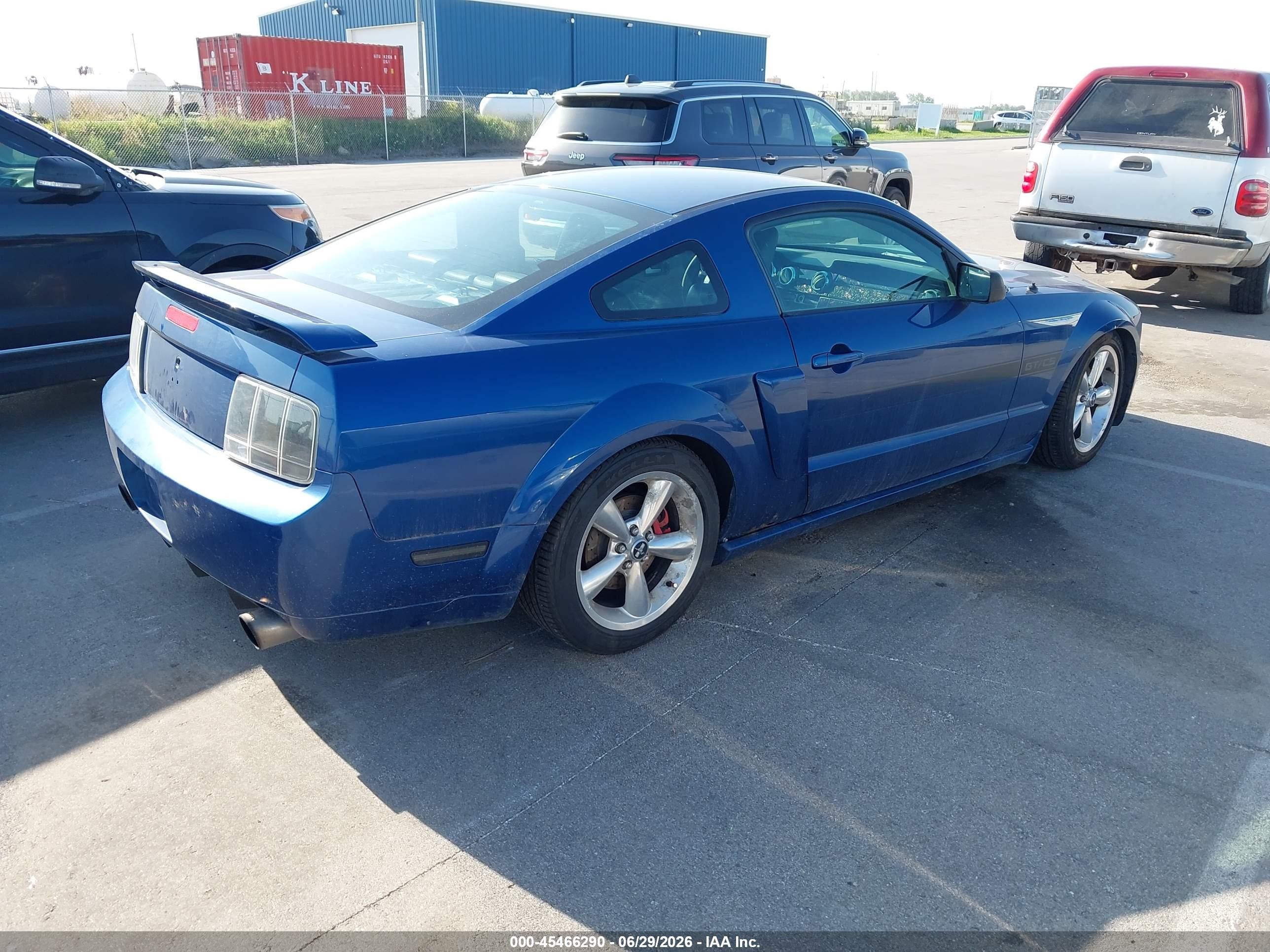 2007 Ford Mustang Gt Deluxe/gt Premium Blue vin: 1ZVHT82H375214230