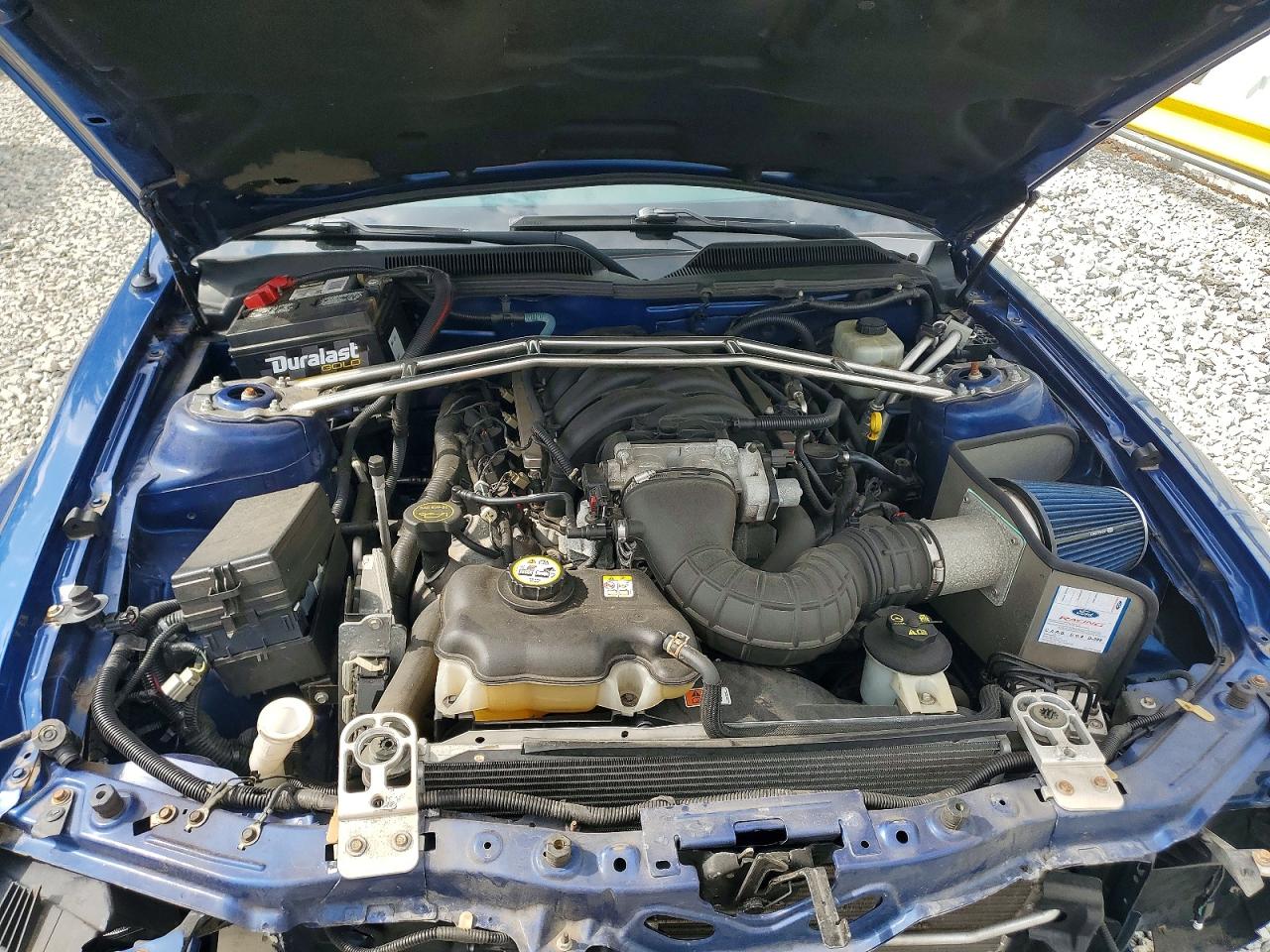 2007 Ford Mustang Gt Синий vin: 1ZVHT82H375278428