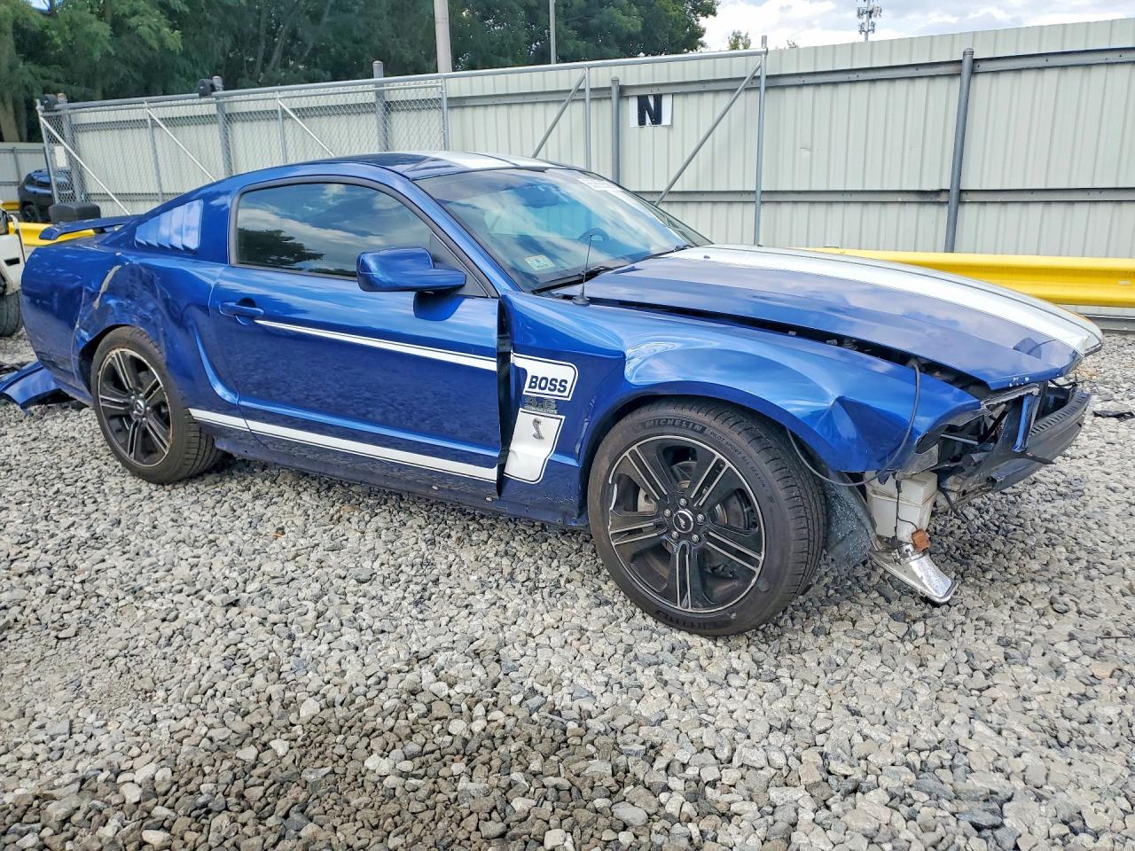 2007 Ford Mustang Gt Синий vin: 1ZVHT82H375278428