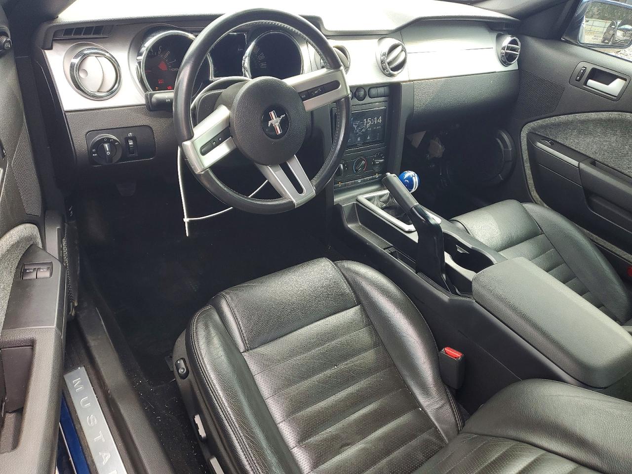 2007 Ford Mustang Gt Синий vin: 1ZVHT82H375278428