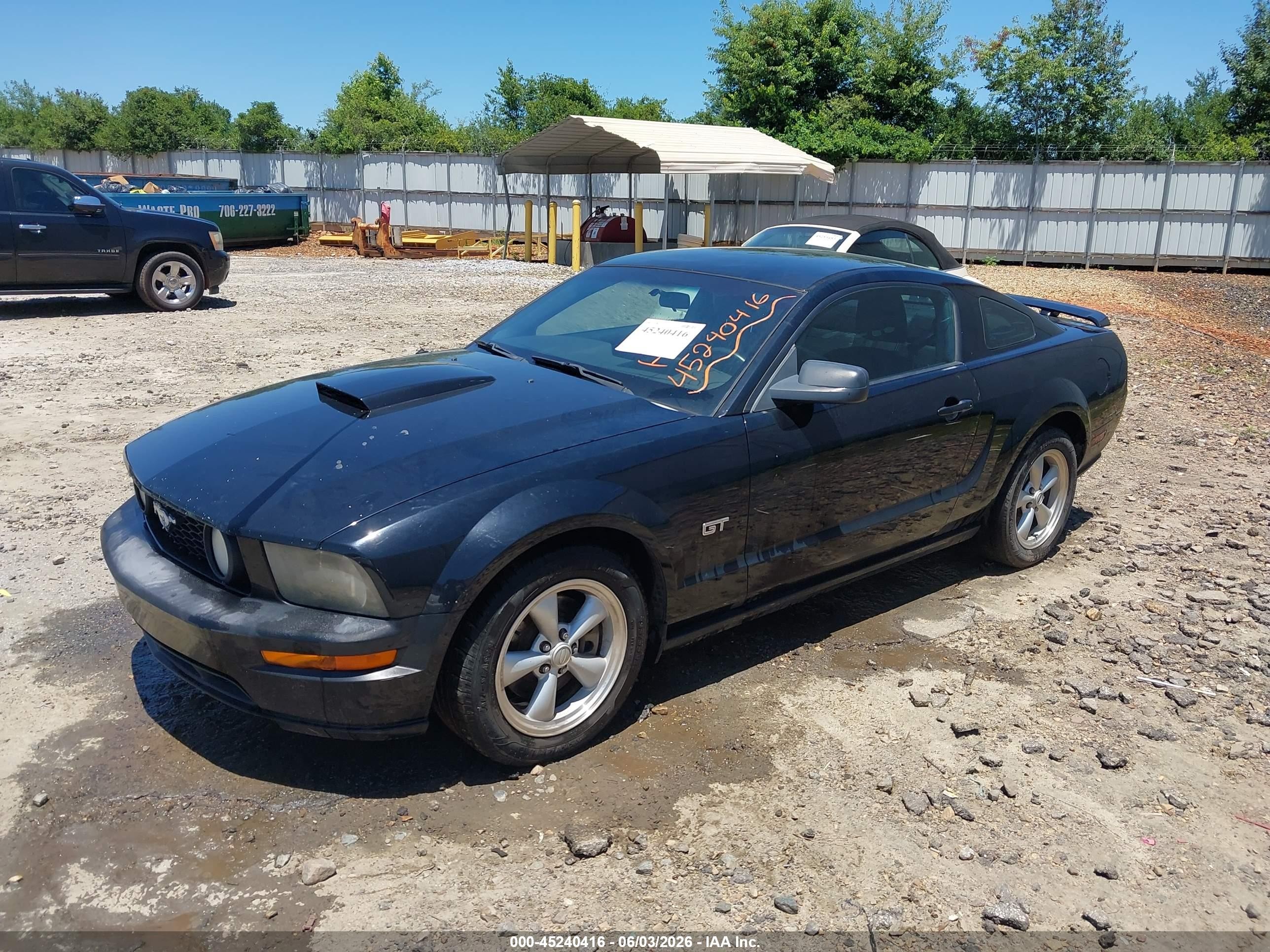 2008 Ford Mustang Gt Deluxe/gt Premium Black vin: 1ZVHT82H385145265