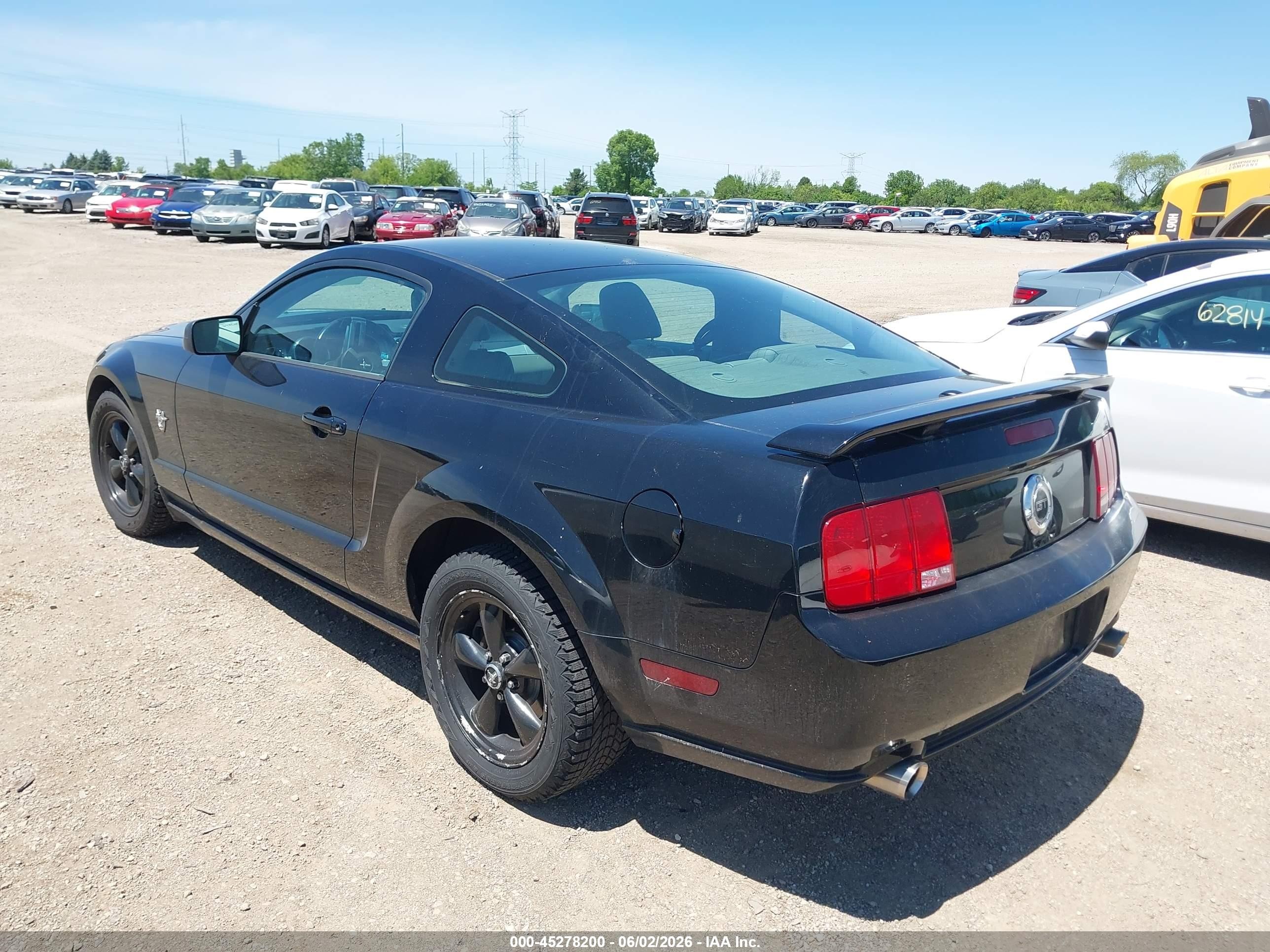 2009 Ford Mustang Gt/gt Premium Black vin: 1ZVHT82H395117757