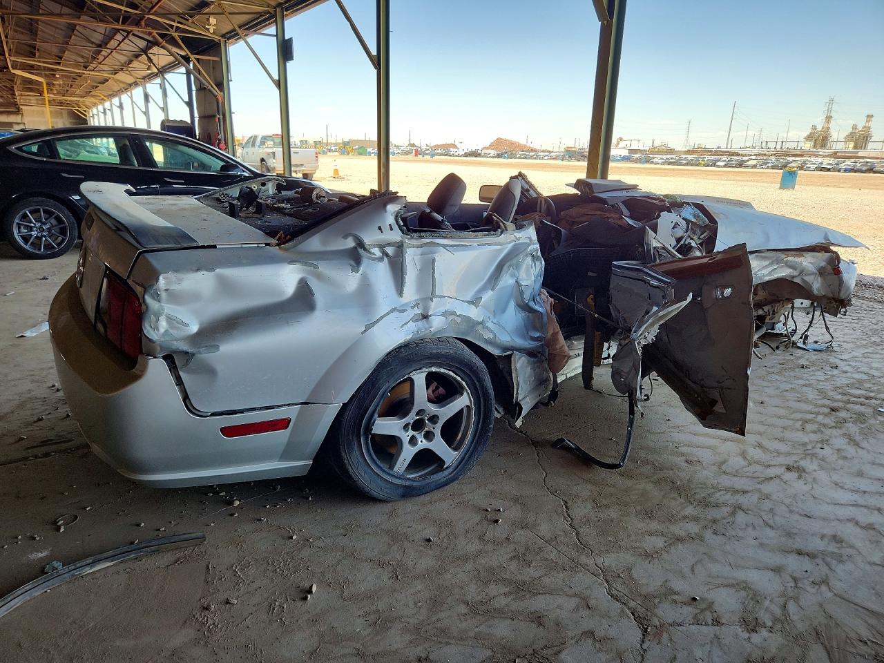 2005 Ford Mustang Gt Silver vin: 1ZVHT82H455218722