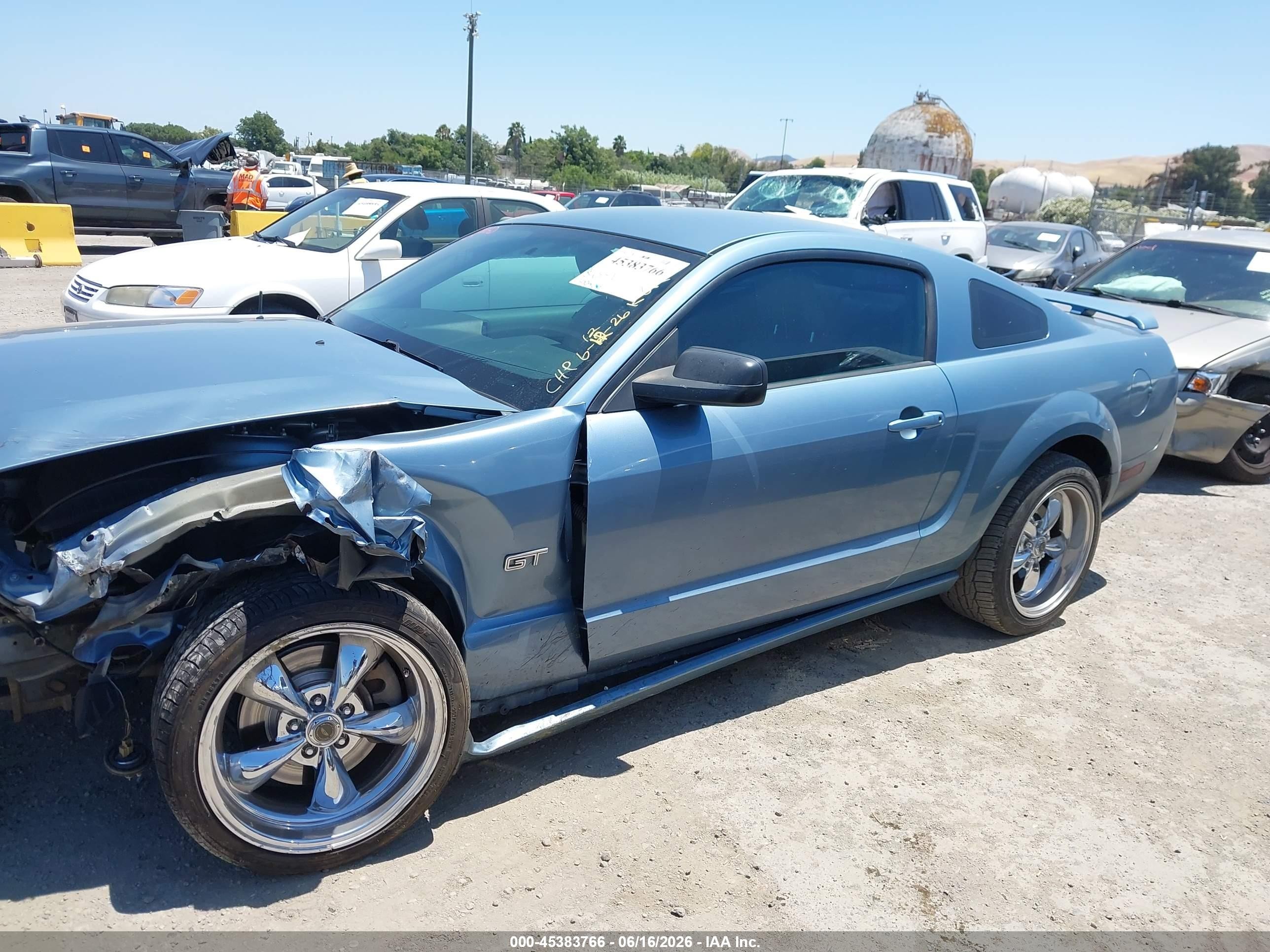 2006 Ford Mustang Gt Light Blue vin: 1ZVHT82H465201436