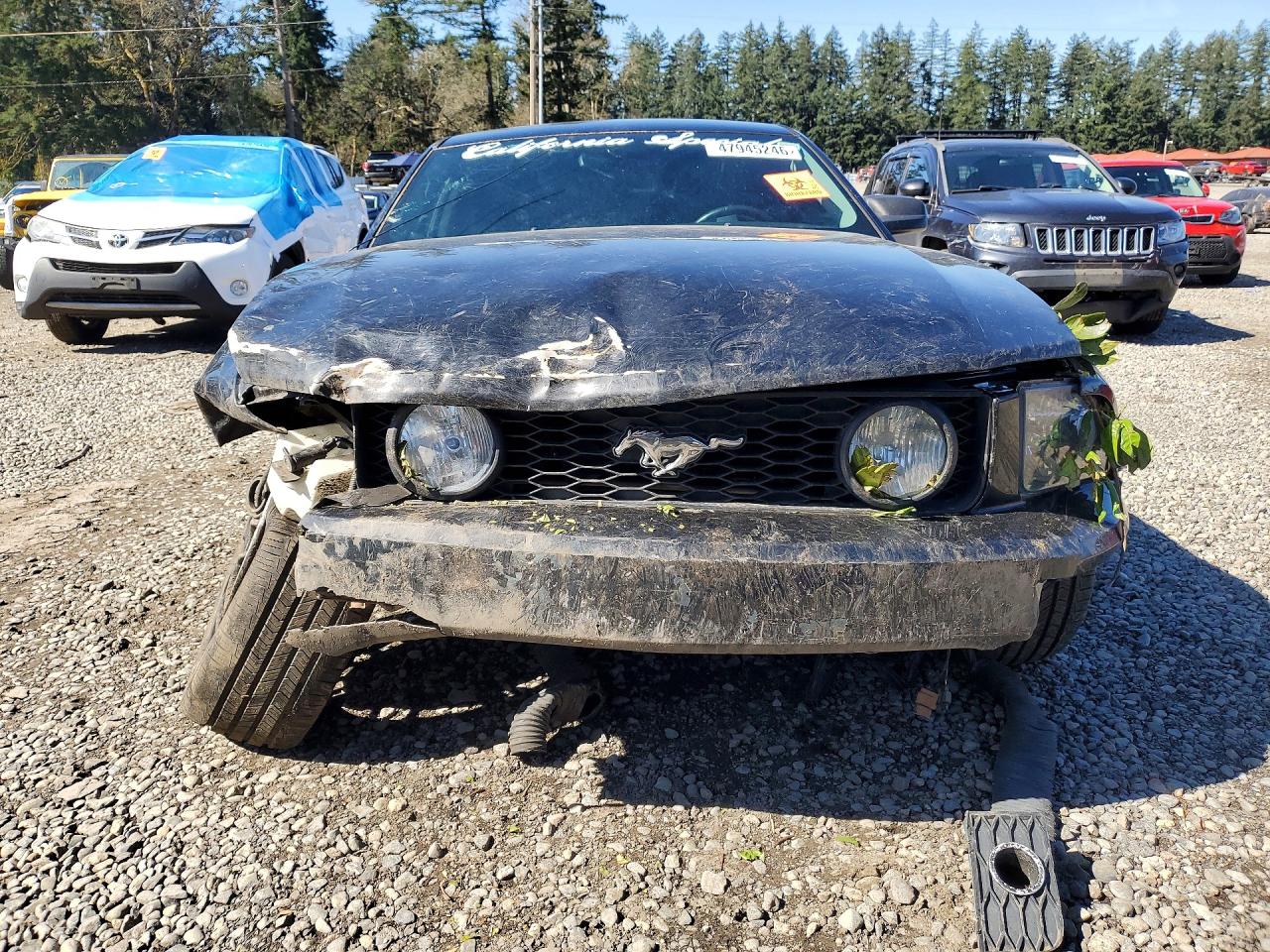 2007 Ford Mustang Gt Black vin: 1ZVHT82H475308391