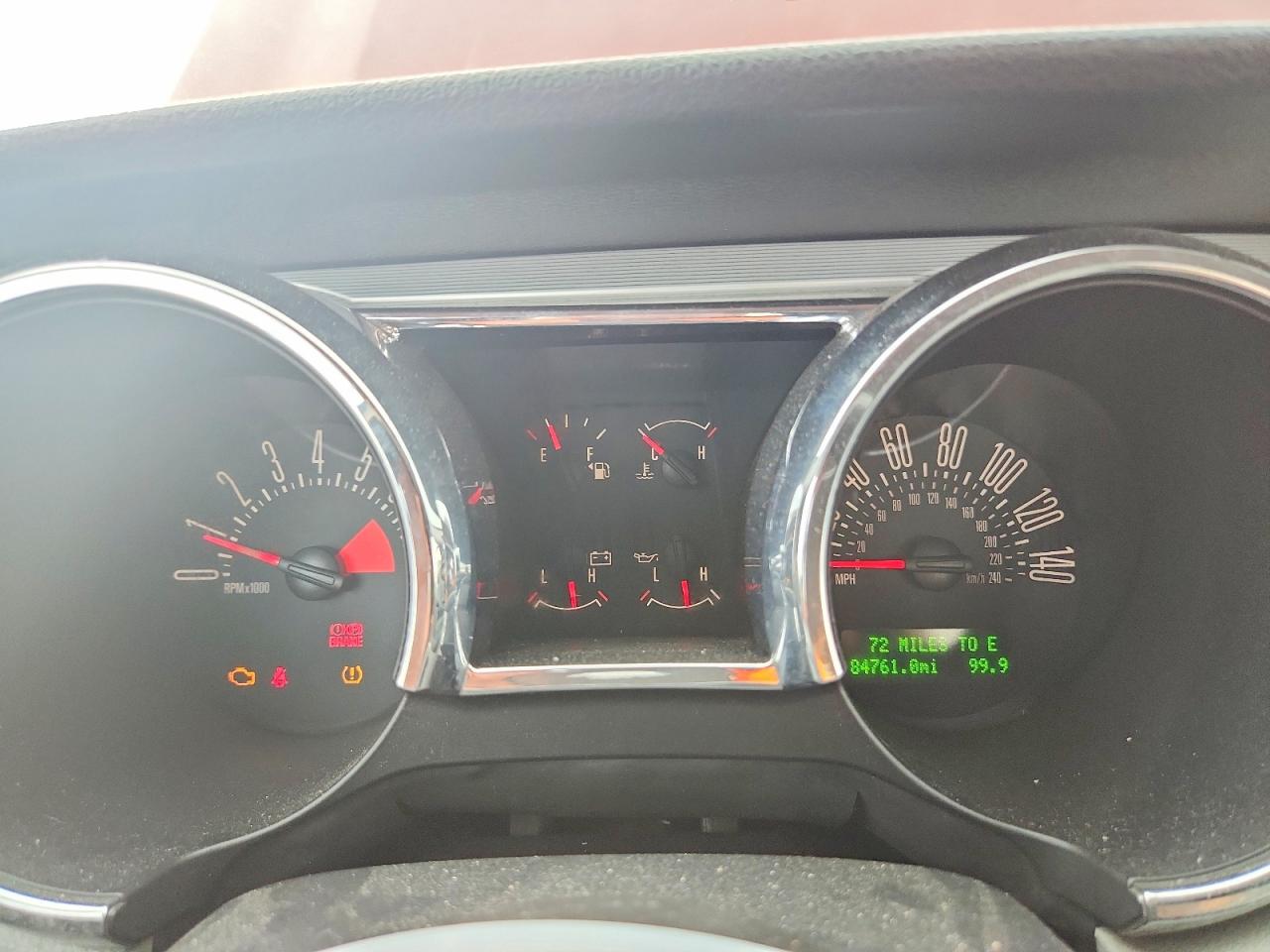 2008 Ford Mustang Gt Red vin: 1ZVHT82H485111318
