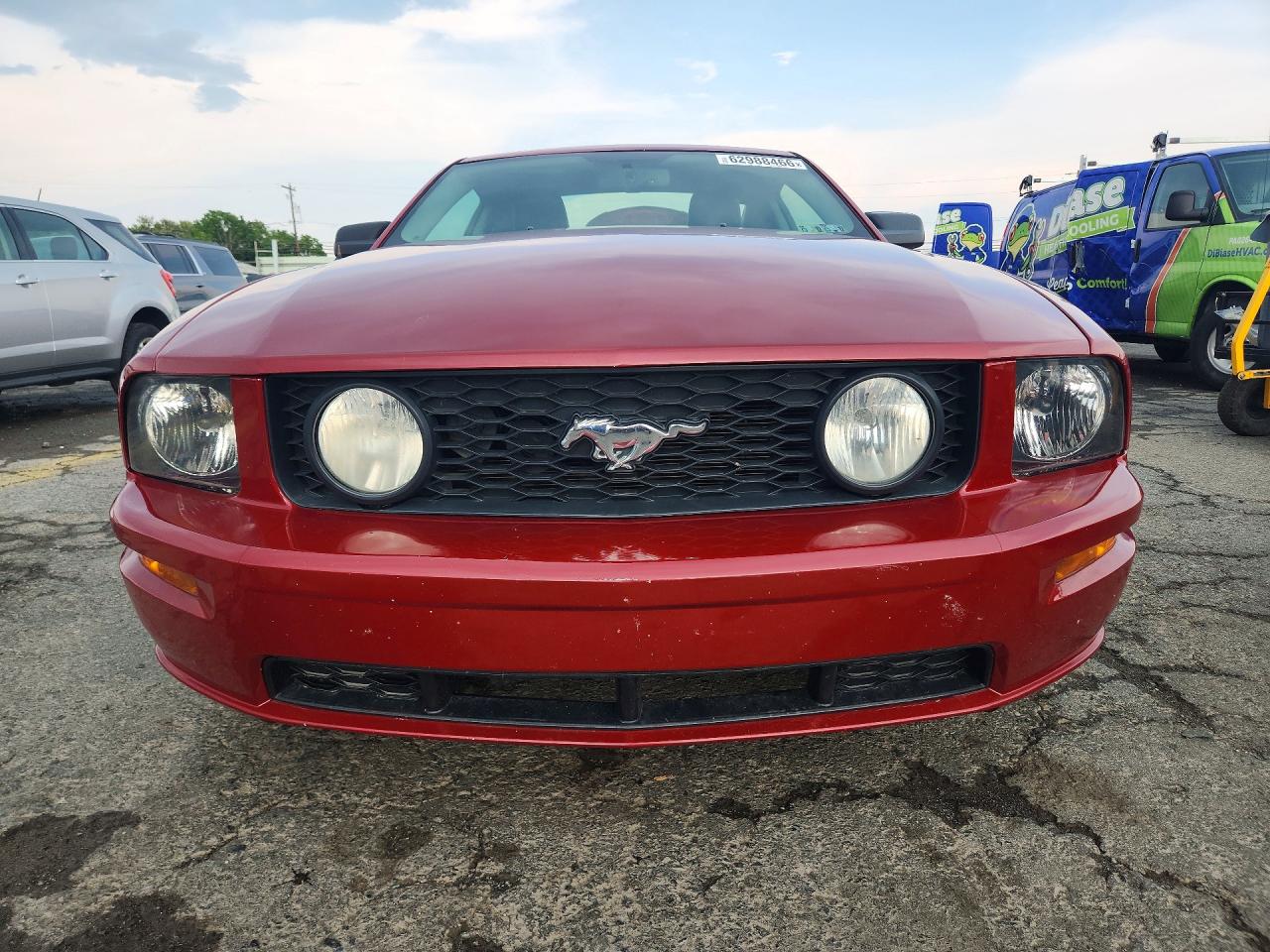 2008 Ford Mustang Gt Red vin: 1ZVHT82H485111318