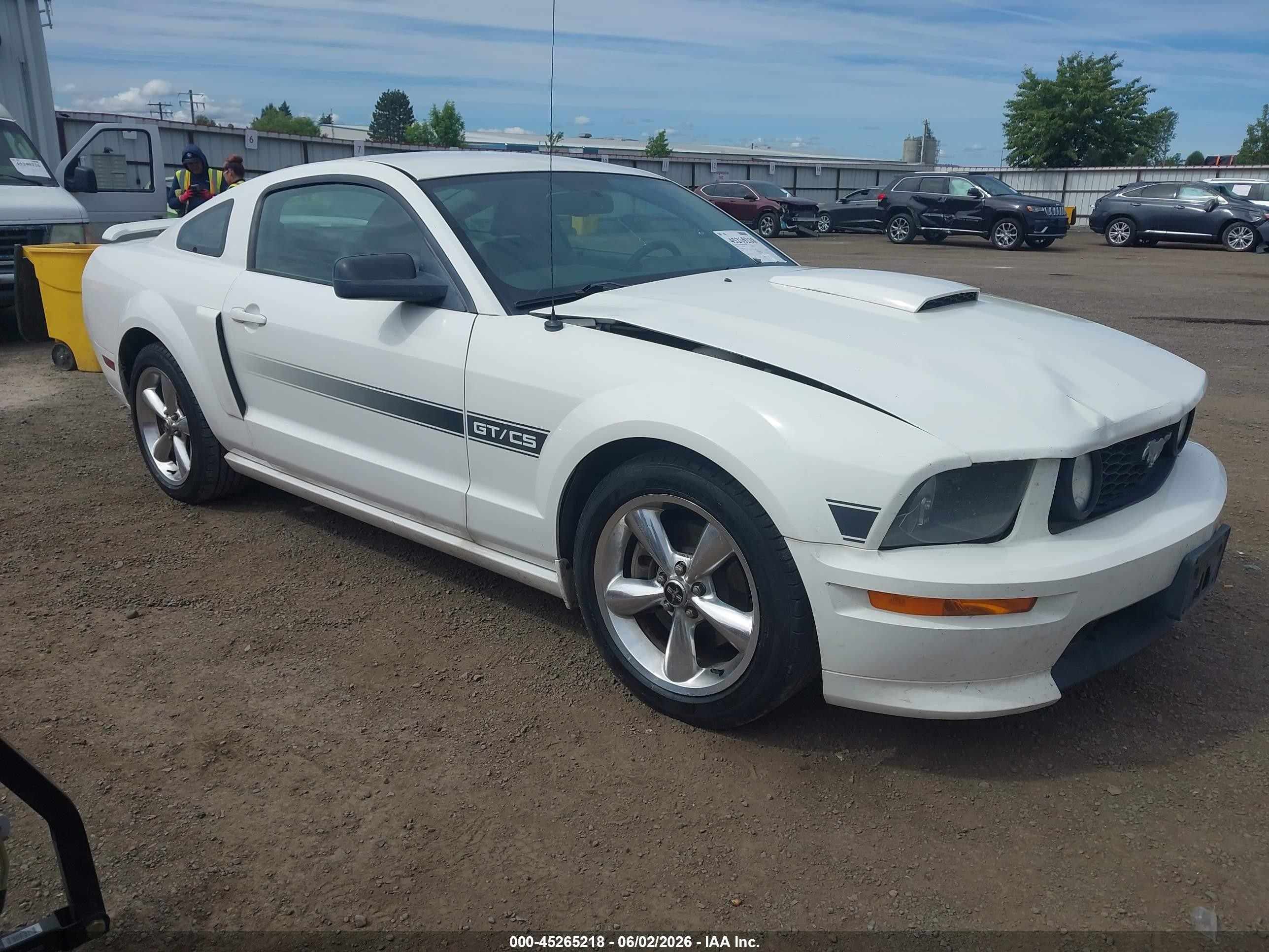 2008 Ford Mustang Gt Deluxe/gt Premium Белый vin: 1ZVHT82H485120780