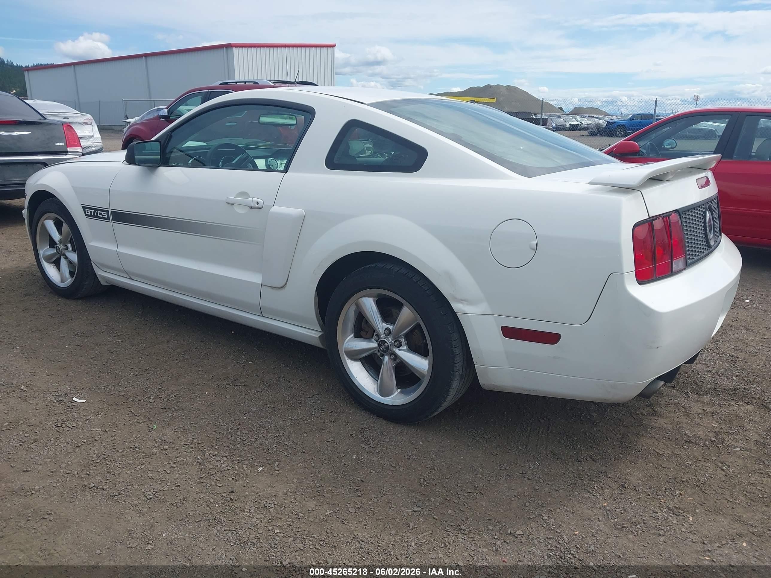 2008 Ford Mustang Gt Deluxe/gt Premium Белый vin: 1ZVHT82H485120780