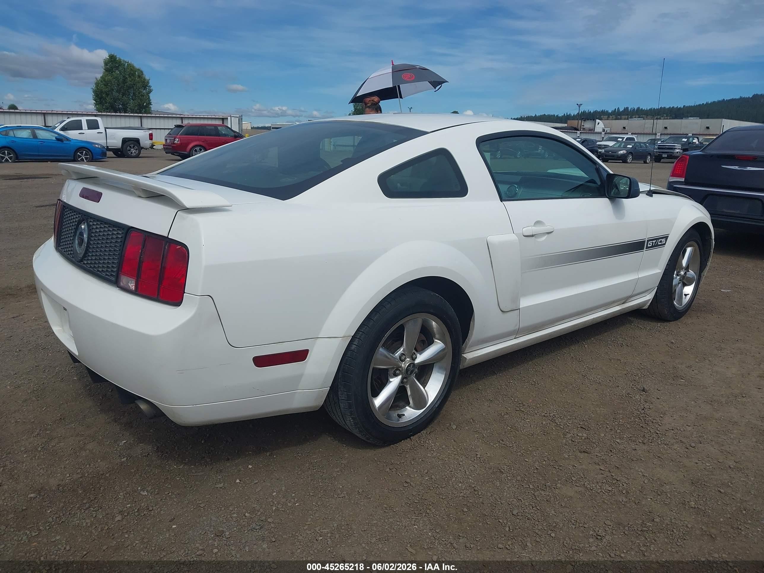 2008 Ford Mustang Gt Deluxe/gt Premium Белый vin: 1ZVHT82H485120780