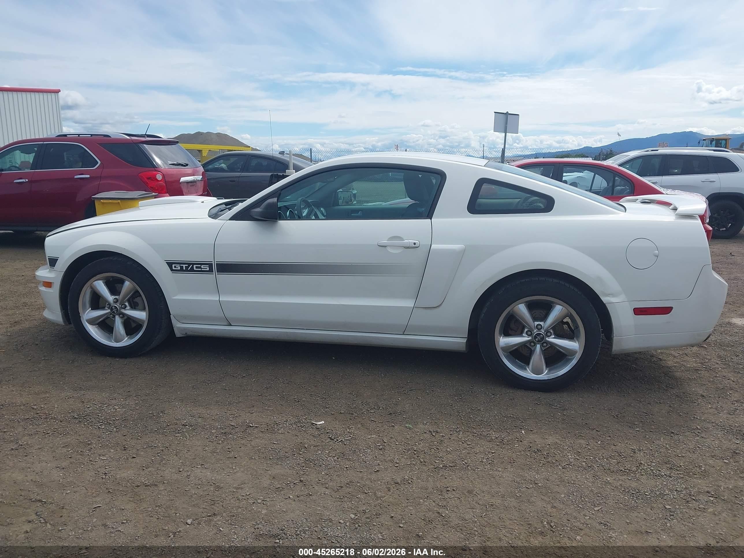 2008 Ford Mustang Gt Deluxe/gt Premium Белый vin: 1ZVHT82H485120780