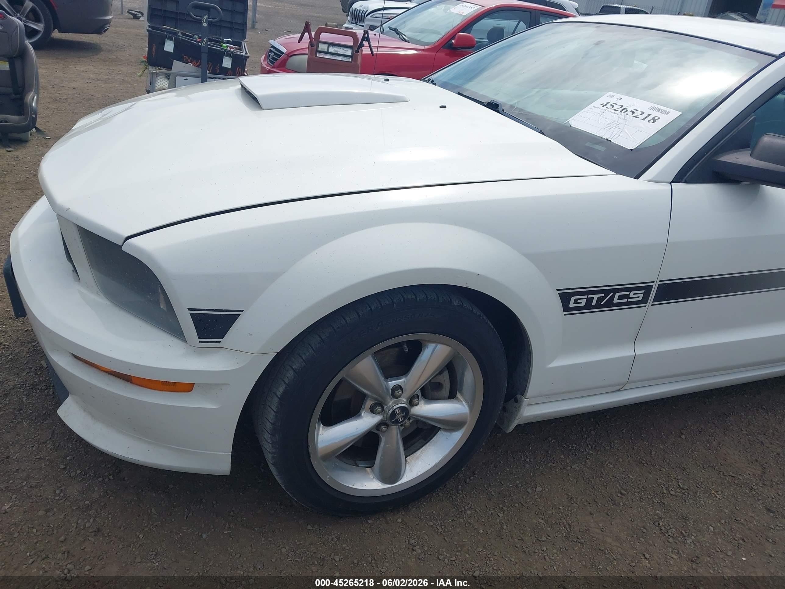 2008 Ford Mustang Gt Deluxe/gt Premium Белый vin: 1ZVHT82H485120780