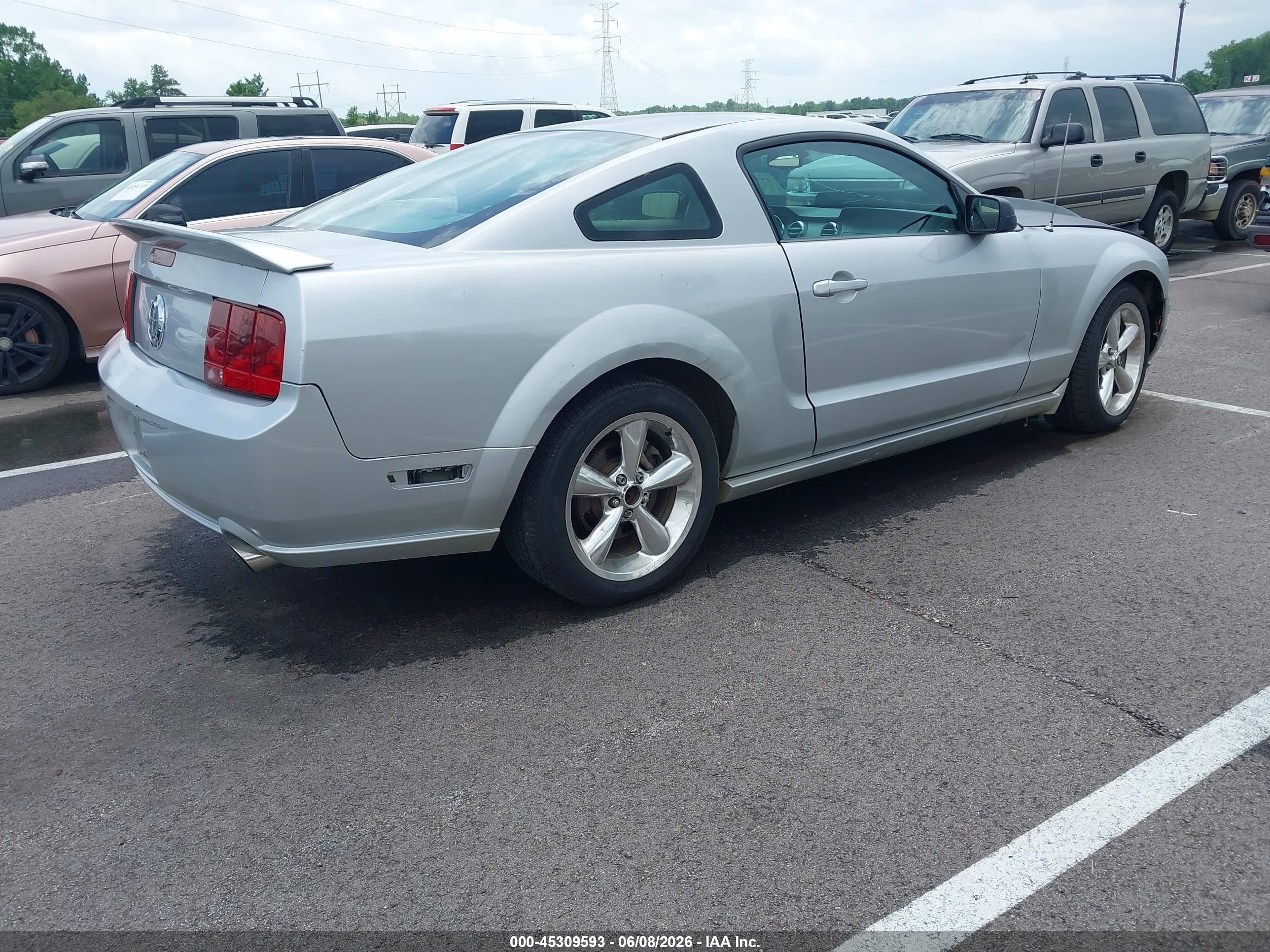 2009 Ford Mustang Gt/gt Premium Gray vin: 1ZVHT82H495107044