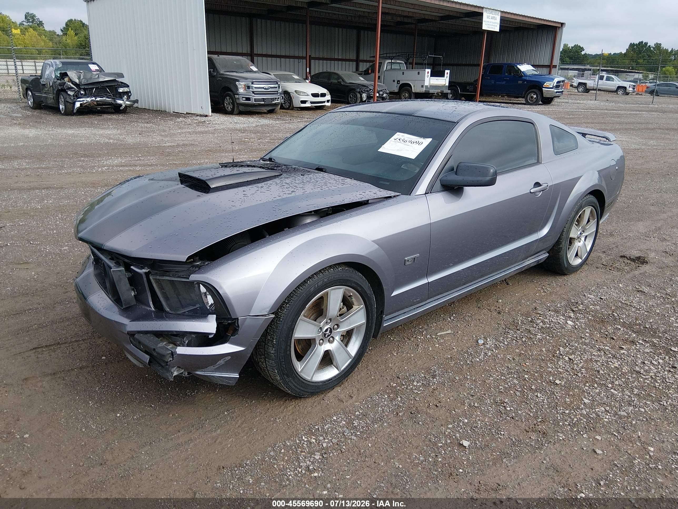 2006 Ford Mustang Gt Gray vin: 1ZVHT82H565137620