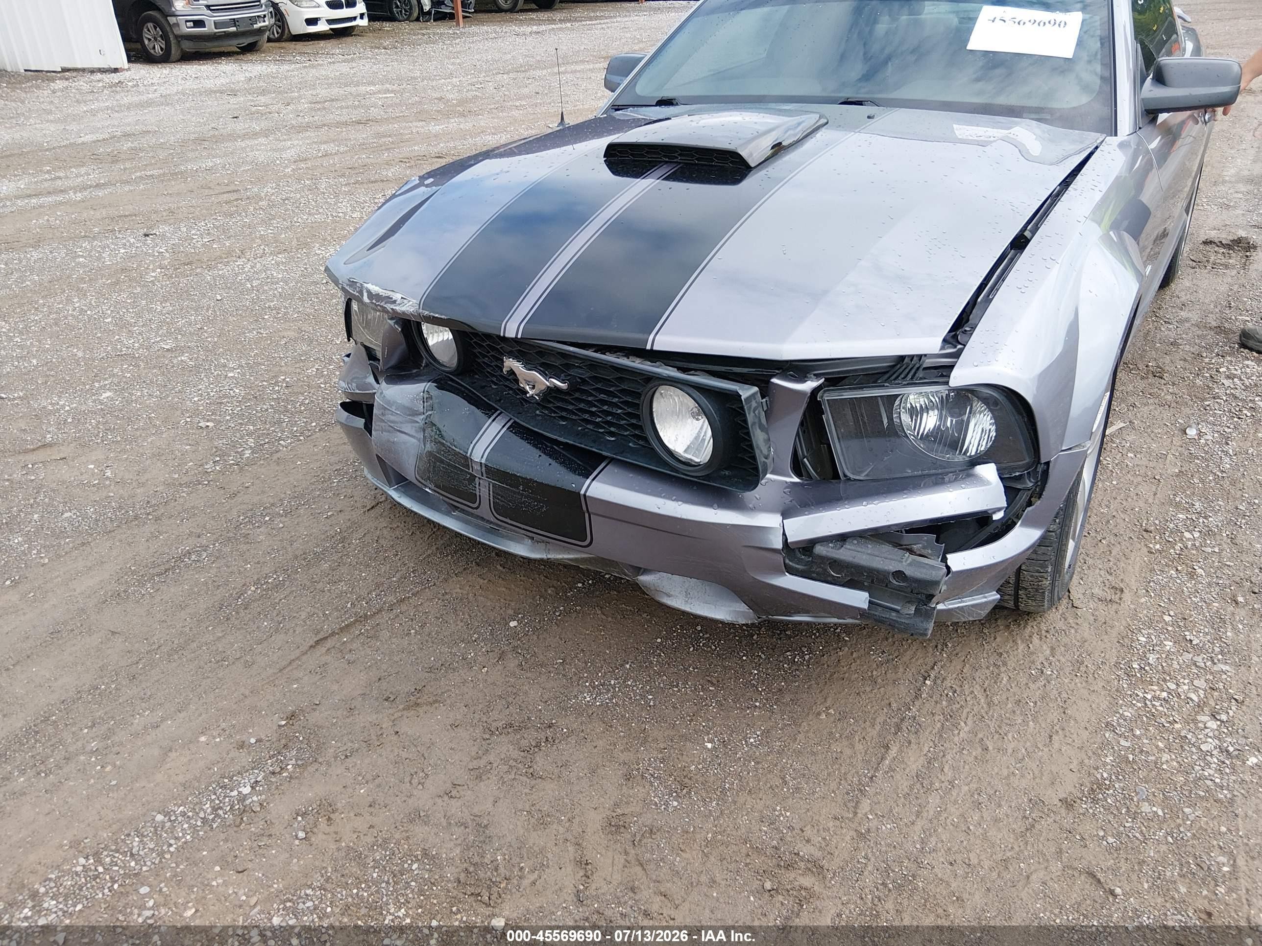 2006 Ford Mustang Gt Gray vin: 1ZVHT82H565137620