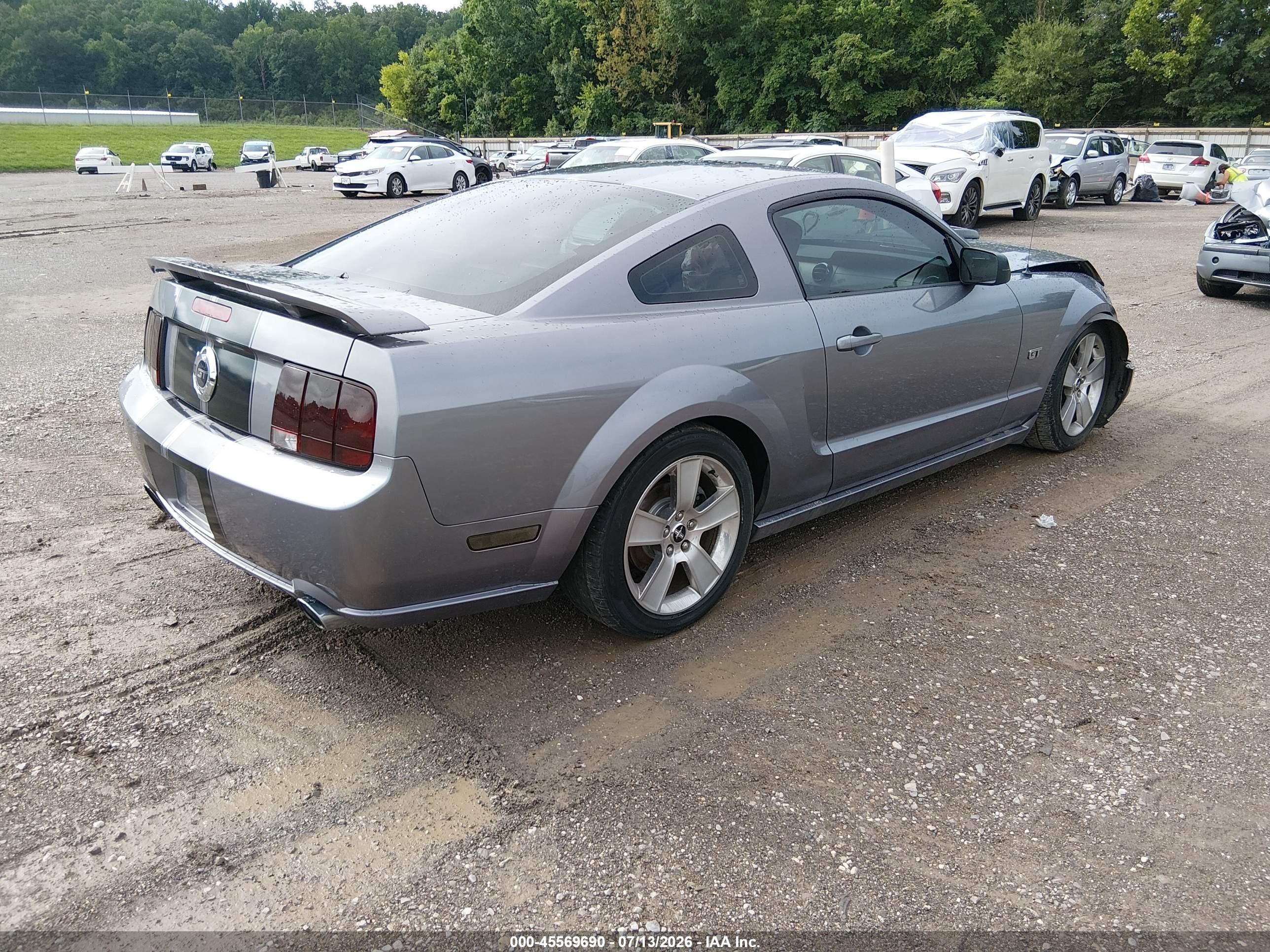 2006 Ford Mustang Gt Gray vin: 1ZVHT82H565137620