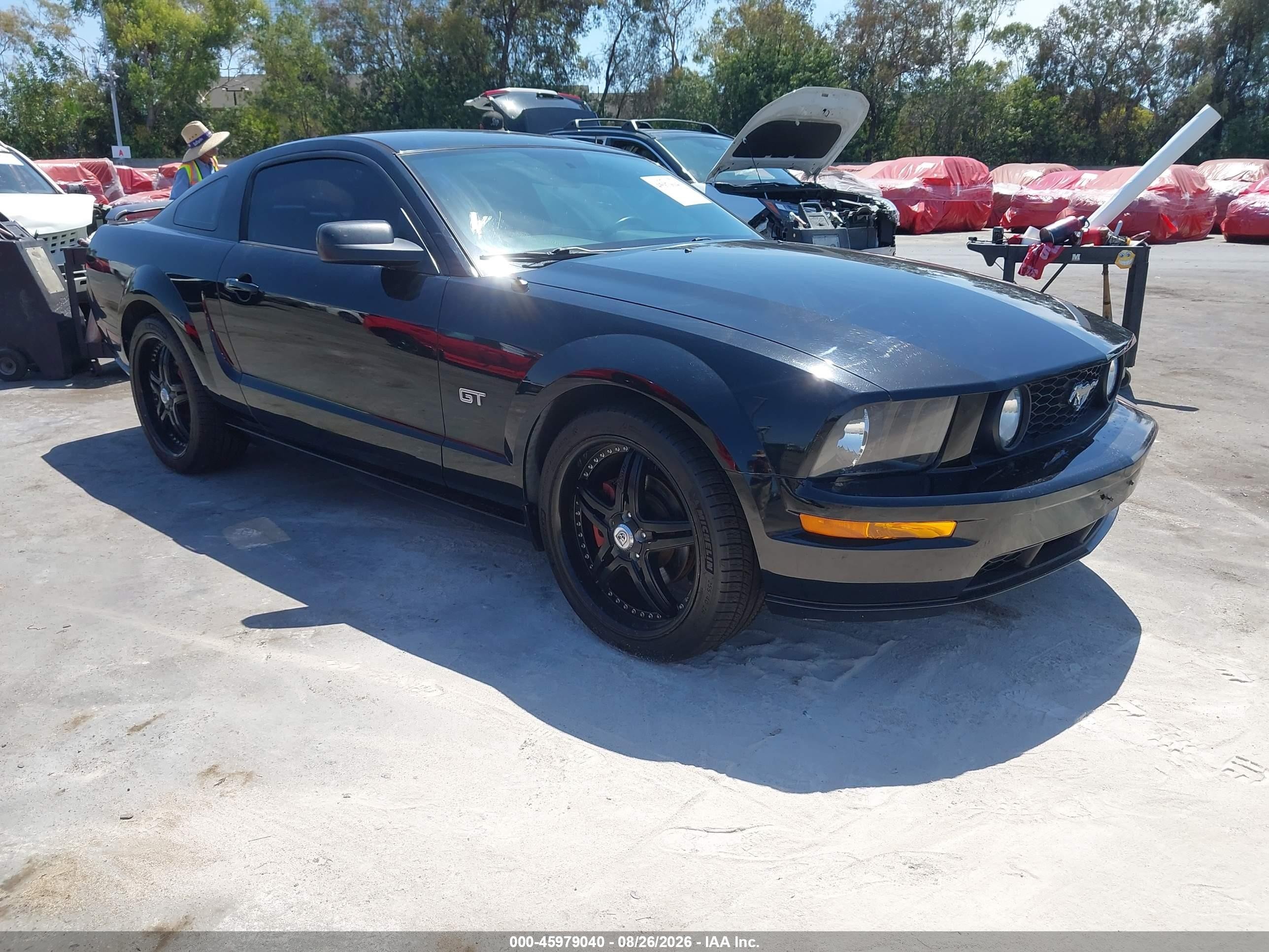 2006 Ford Mustang Gt Black vin: 1ZVHT82H565139982