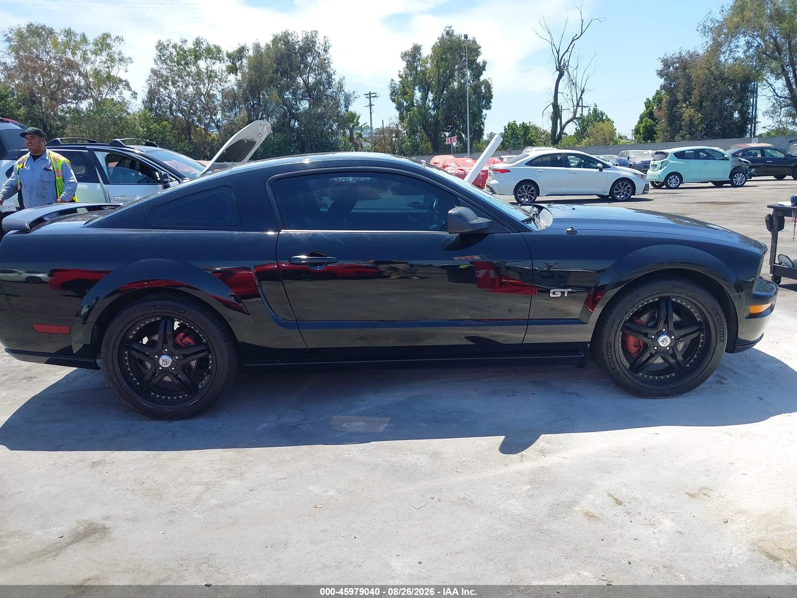 2006 Ford Mustang Gt Black vin: 1ZVHT82H565139982